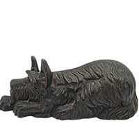 Cast Iron Door Stop, Scottish Terrier, Scottie Doorstop, Black, Gift for Scottie Lover, 11 Inches Long