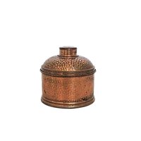 Hammered Copper Humidor Tobacco Jar, Snug Lid, Gift for Pipe Smoker, Tobacco Stash Box