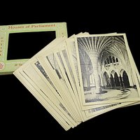 Miniature Photograph Packets for Mailing, Souvenir Travel Mini Photos, New Hamphire, Parliament, Carlsbad Caverns, Black Hills SD, 1930s