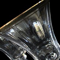 Mikasa Jamestown Water Goblets, Clear with Gold Trim, Original Stickers, Excellent Condition, Set of 2