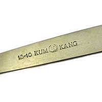 Stainless Steel Chopsticks Stirrers Long Spoons, 18/10 Kum Ling, Golden Floral Pattern, Set of 10 Chopsticks, 5 Spoons