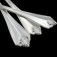 King James Silver Plate 3 Dinner Forks, Oneida, Silverware Flatware Replacement Pieces, Excellent Condition