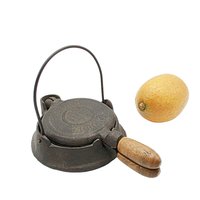 Wagner Cast Iron Waffle Maker, Toy Waffle Iron, Sidney Ohio, Wooden Handle, Wagner Toy Cooking Pans Utensils, Primitive Kitchen Decor