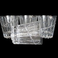 Double Old Fashioneds, Mikasa Uptown, Set of 4, Original Box, Whiskey Bourbon Glasses, Crystal Barware, Excellent Condition, Wedding Gift