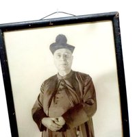 Religious Priest, Catholic Priest, Framed Picture Catholic Priest, Catholic School, 1930s, Old Portrait of Priest, Make Offer