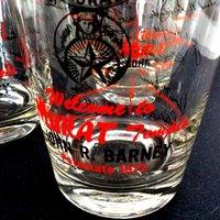Freemason Masonic Barware, Set 4 Highballs, Lowballs, Shriners Masonic Potentate Glasses 1972, Murat Oasis, Murat Temple, Make Offer
