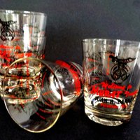 Freemason Masonic Barware, Set 4 Highballs, Lowballs, Shriners Masonic Potentate Glasses 1972, Murat Oasis, Murat Temple, Make Offer