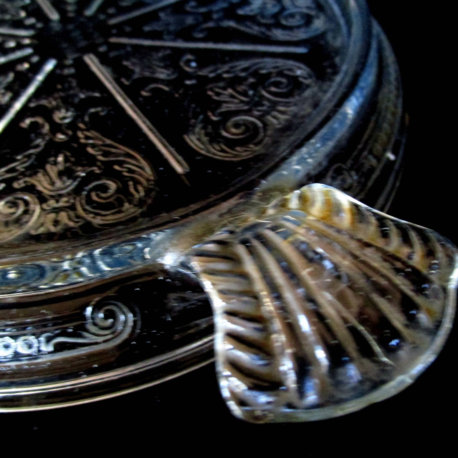 Vintage Fire King Hot Plate or Trivet, Clear Glass, Round Embossed Design, Modern Farmhouse Kitchen, Vintage Gifts