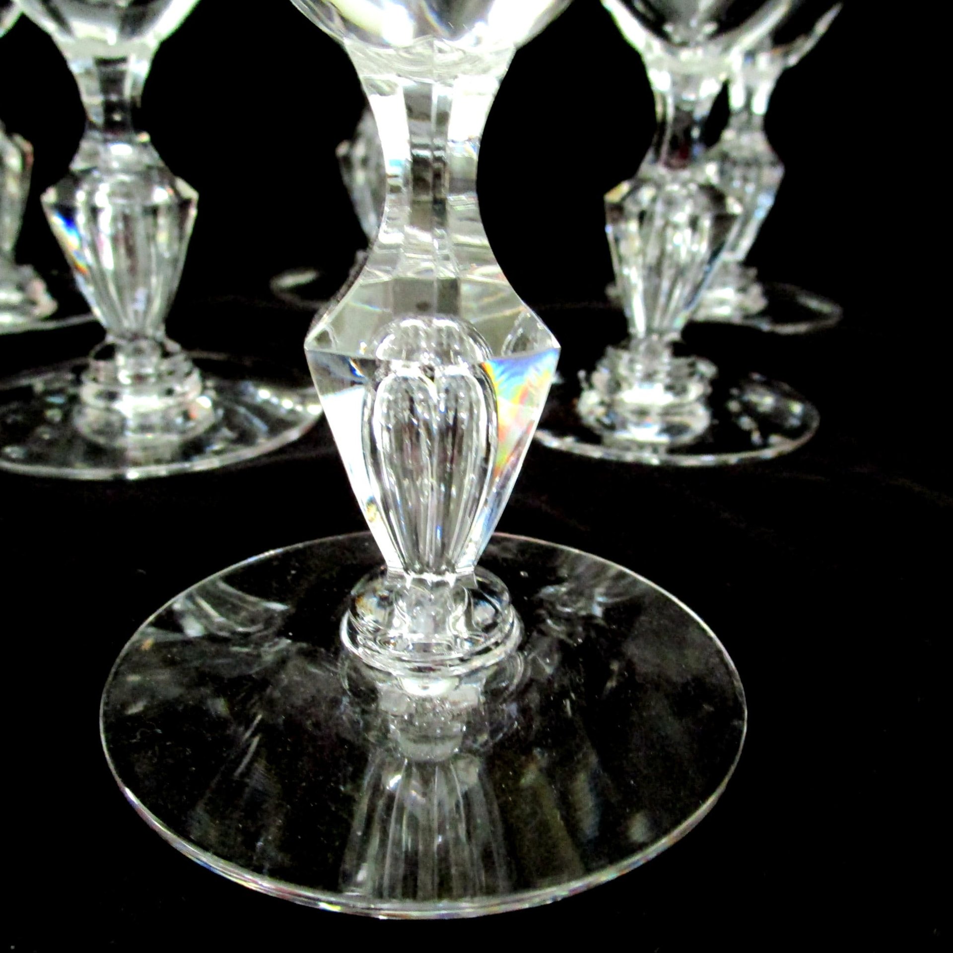 Tiffin Ashland Wine Glasses or Goblets, Tiffin Franciscan Ashland Pattern, Set of 4, 1960s, Excellent Condition, 2 Sets Avail, Vintage Gifts
