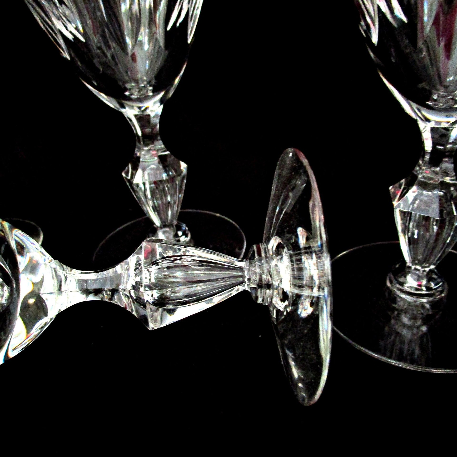 Tiffin Ashland Wine Glasses or Goblets, Tiffin Franciscan Ashland Pattern, Set of 4, 1960s, Excellent Condition, 2 Sets Avail, Vintage Gifts