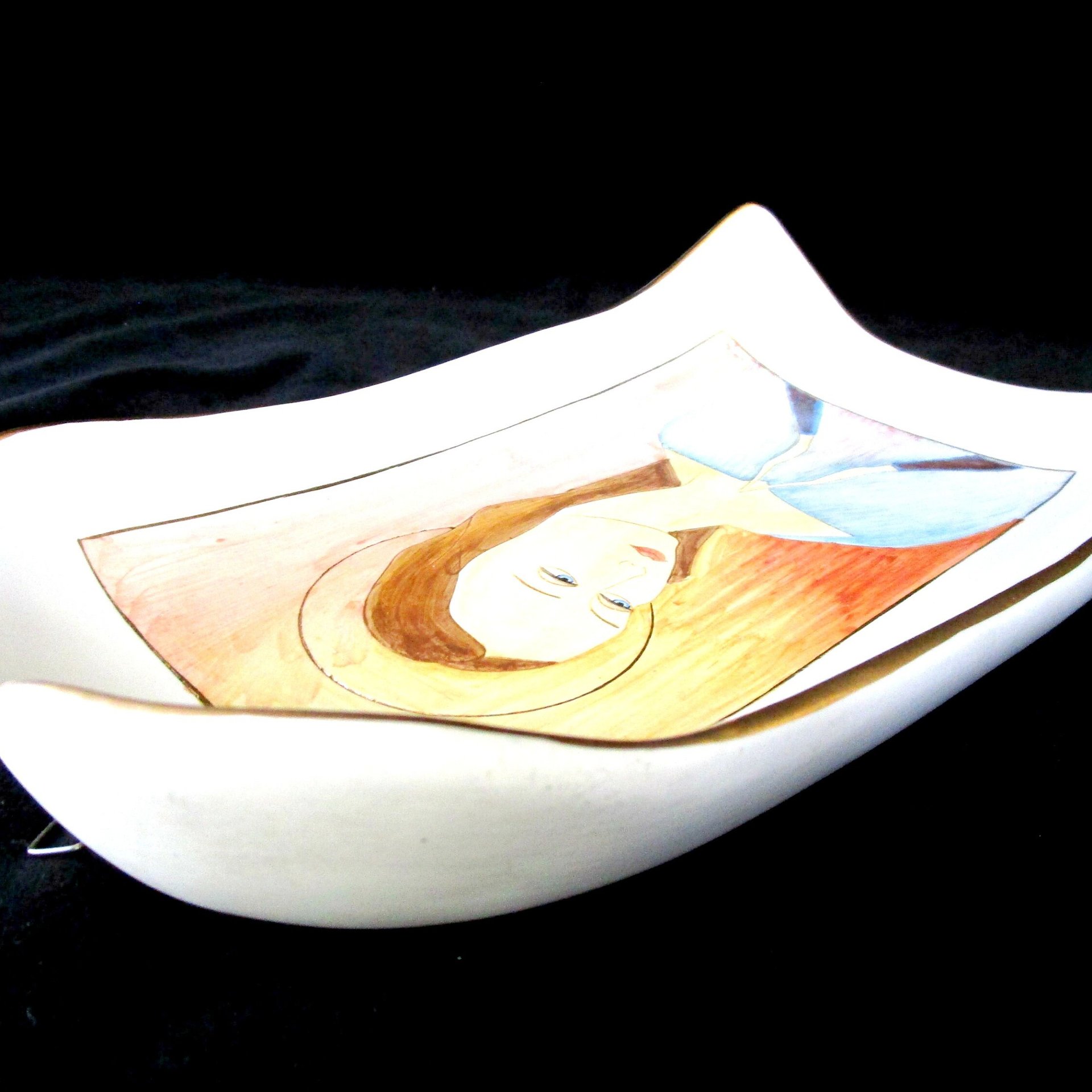 Vintage Madonna Wall Art, Made in Italy, Signed by Artist, Religious Wall Decor, Religious Gift