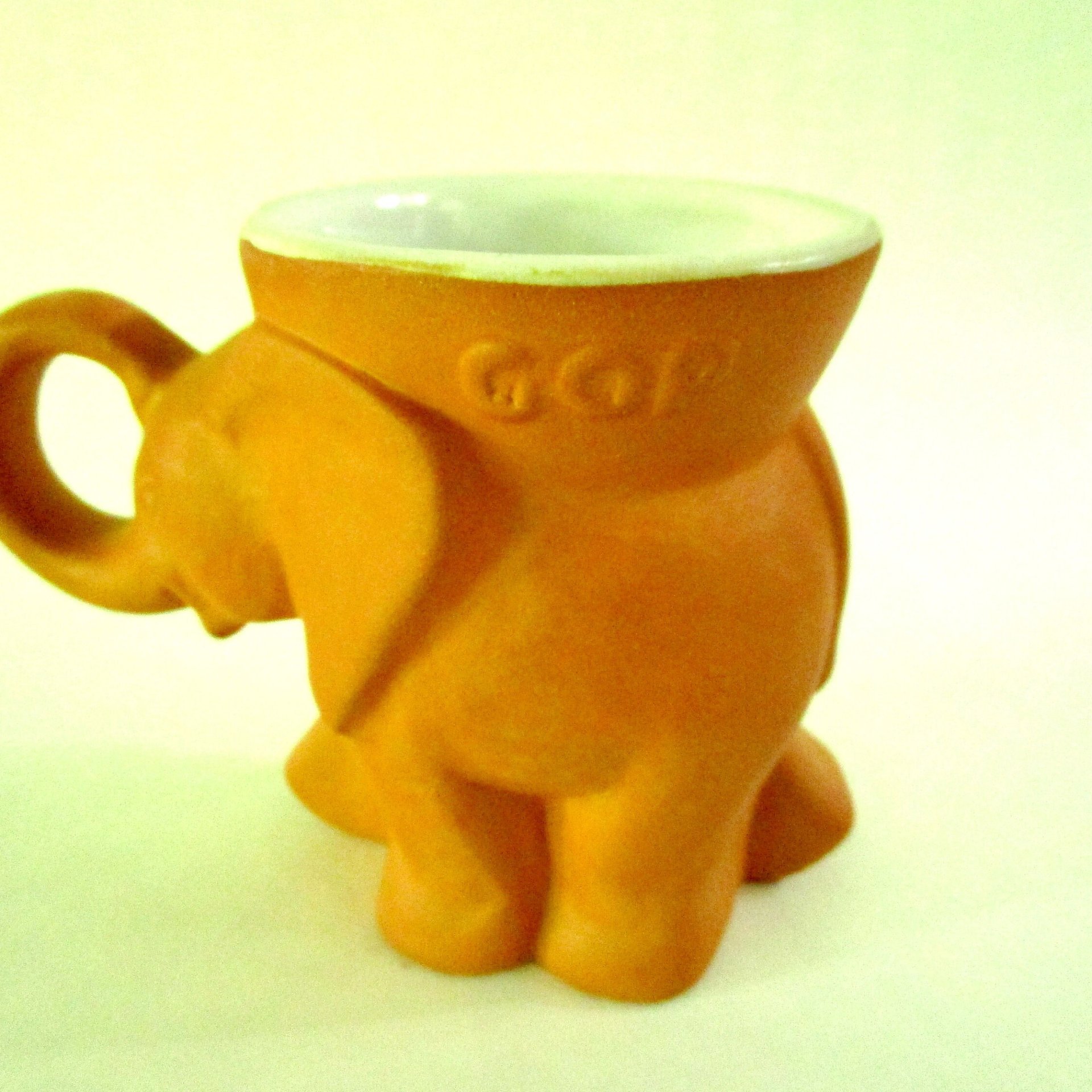 Frankoma Political Mug, GOP Elephant, Election Mug, Brown Terra Cotta Tone Mug, Republican Party Mug, Frankoma Pottery