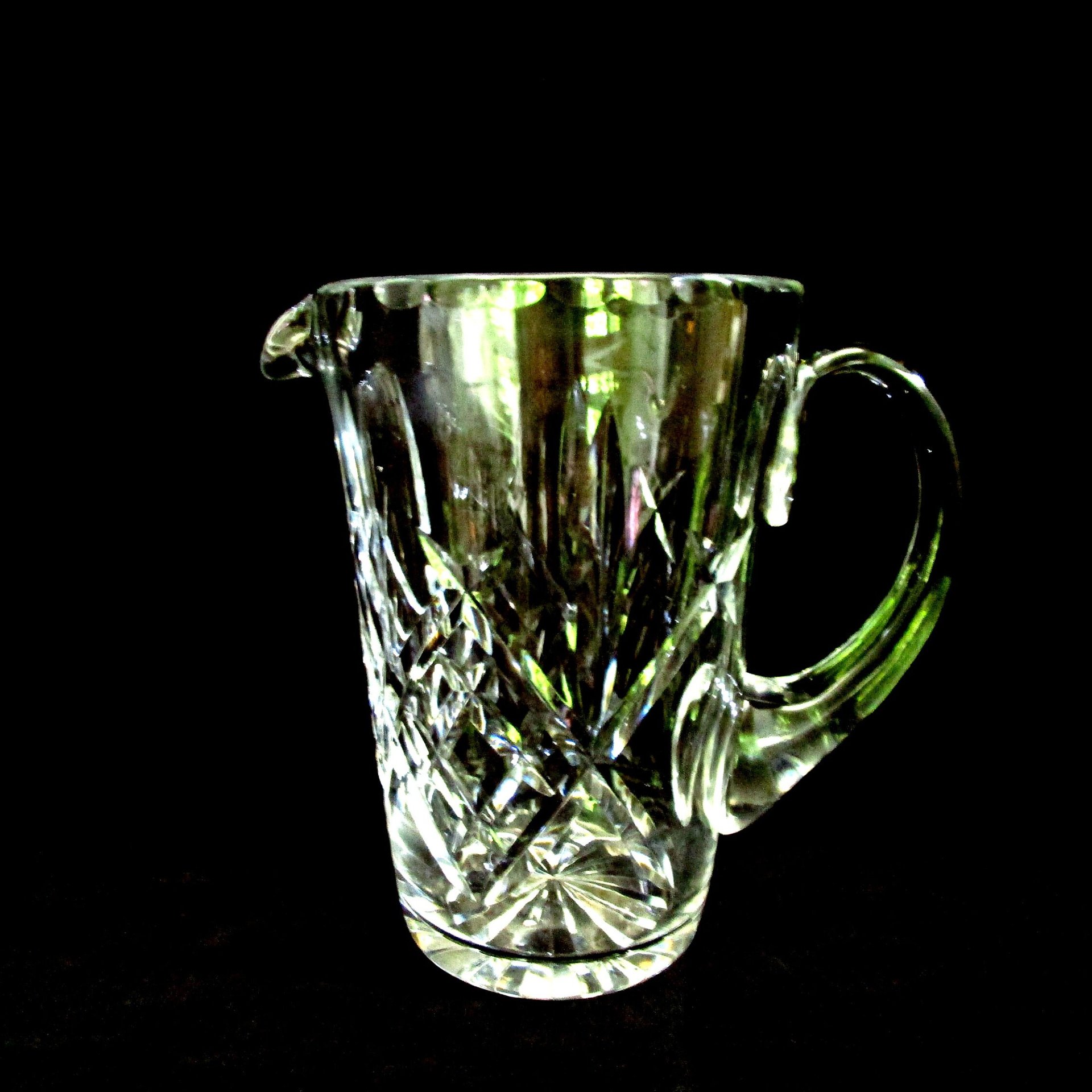 Cut Crystal Water Pitcher, Webb Corbett, Royal Doulton, Heavy Lead Crystal, Formal Dining, Elegant Wedding Gift, Make Offer