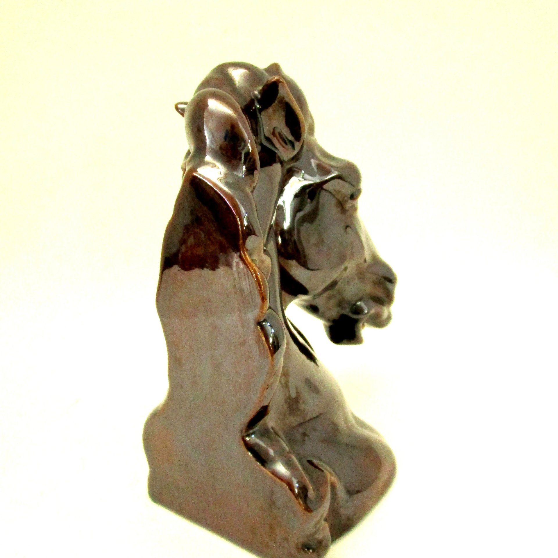 Horse Head Bookend Book End, Single Horse Head Bookend, Stallion Statue, Large Horse Bookend, Mid Century Bookend Horse Lover, Make Offer