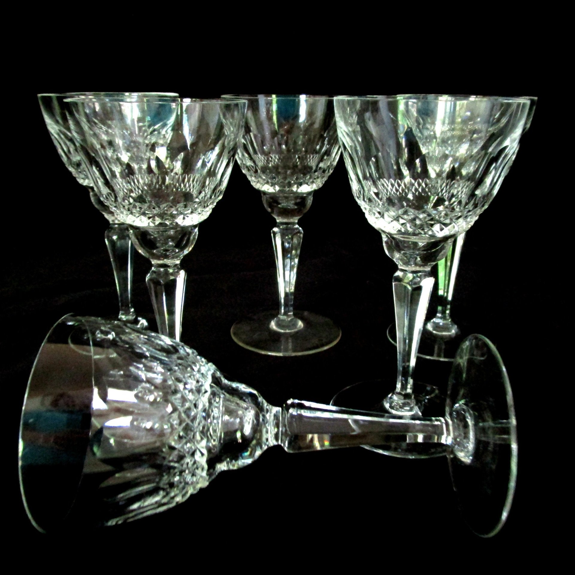 Nachtmann Bonn Cordials or Liquors, Set of 6, Cut Crystal, German Fine Stemware, Wedding Gift, Excellent Condition