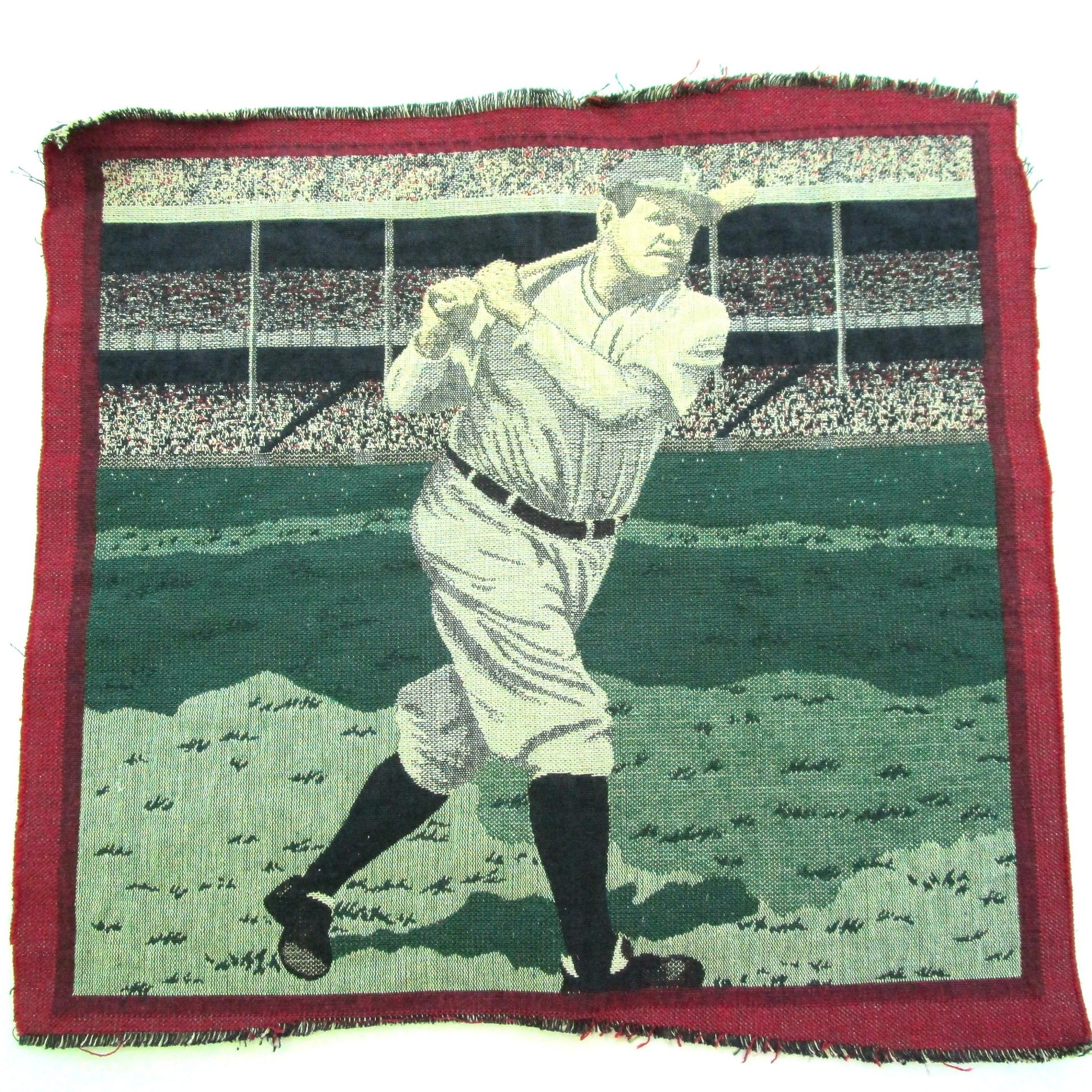Babe Ruth Tapestry, Pillow Front Panel or Cover, Gift for Baseball Fan, Make Offer