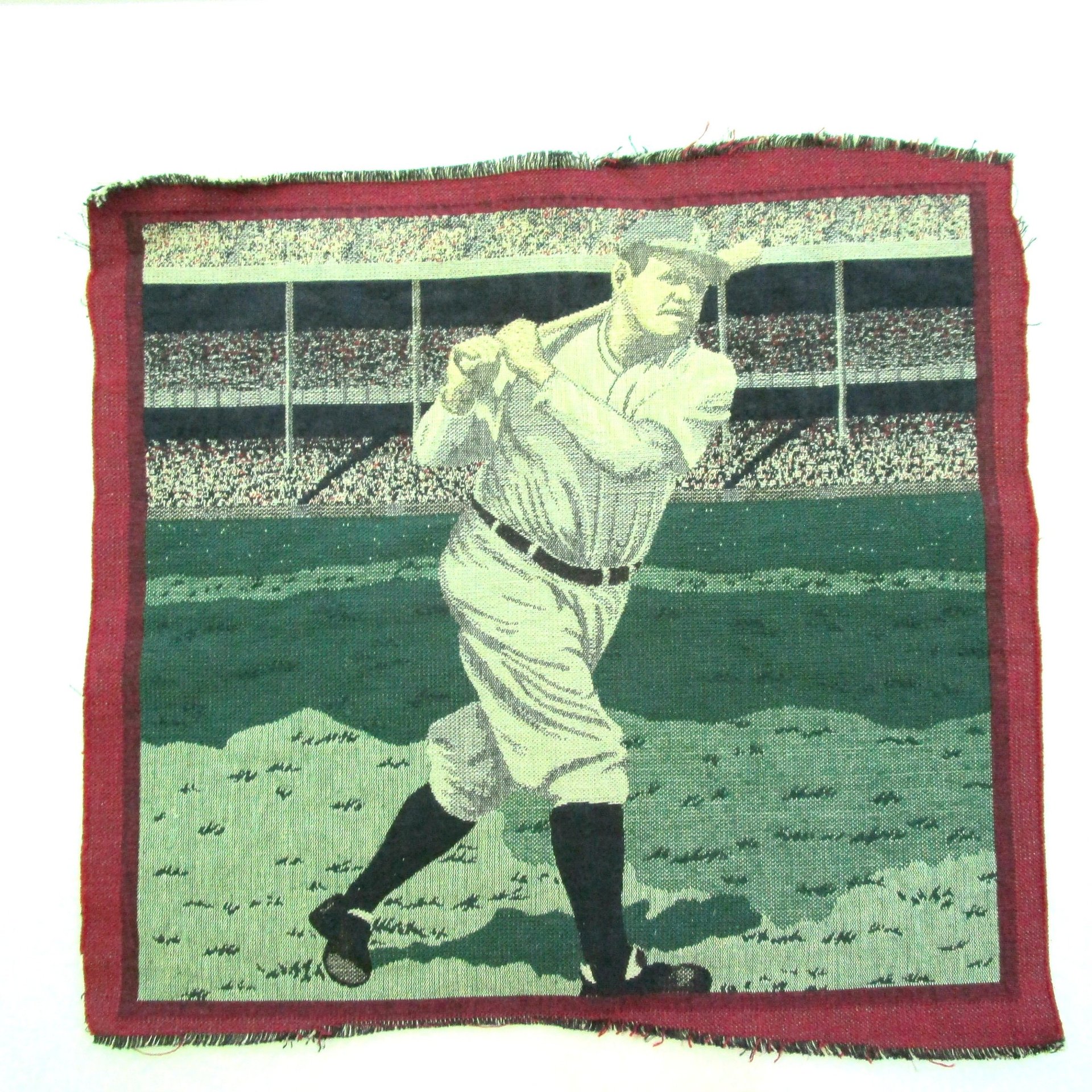 Babe Ruth Tapestry, Pillow Front Panel or Cover, Gift for Baseball Fan, Make Offer