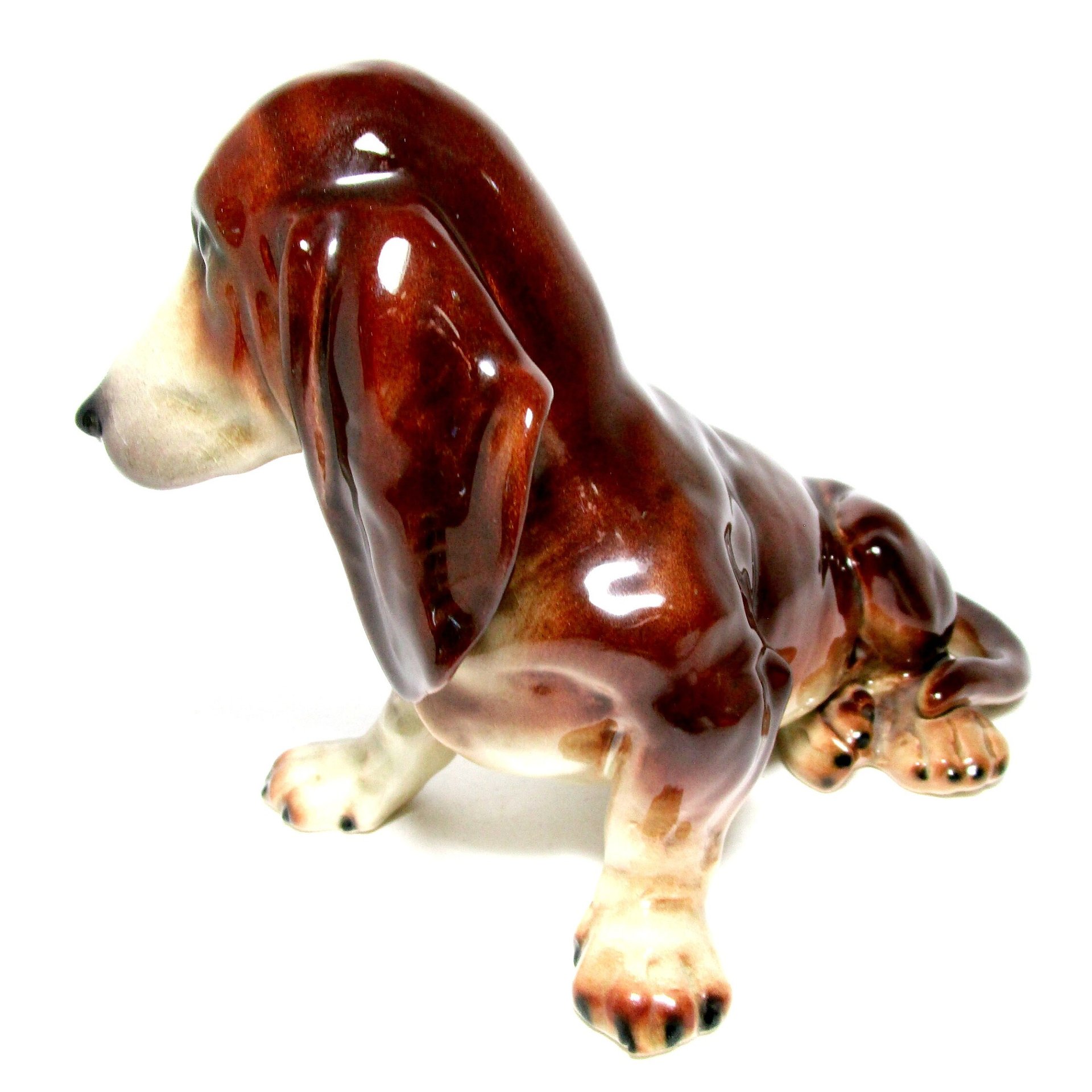 Dachshund Statue or Large Figurine, Mid Century, Weiner Dog Statue, Large 8 Inches Long, Gift for Dachshund Lover, Made in Western Germany