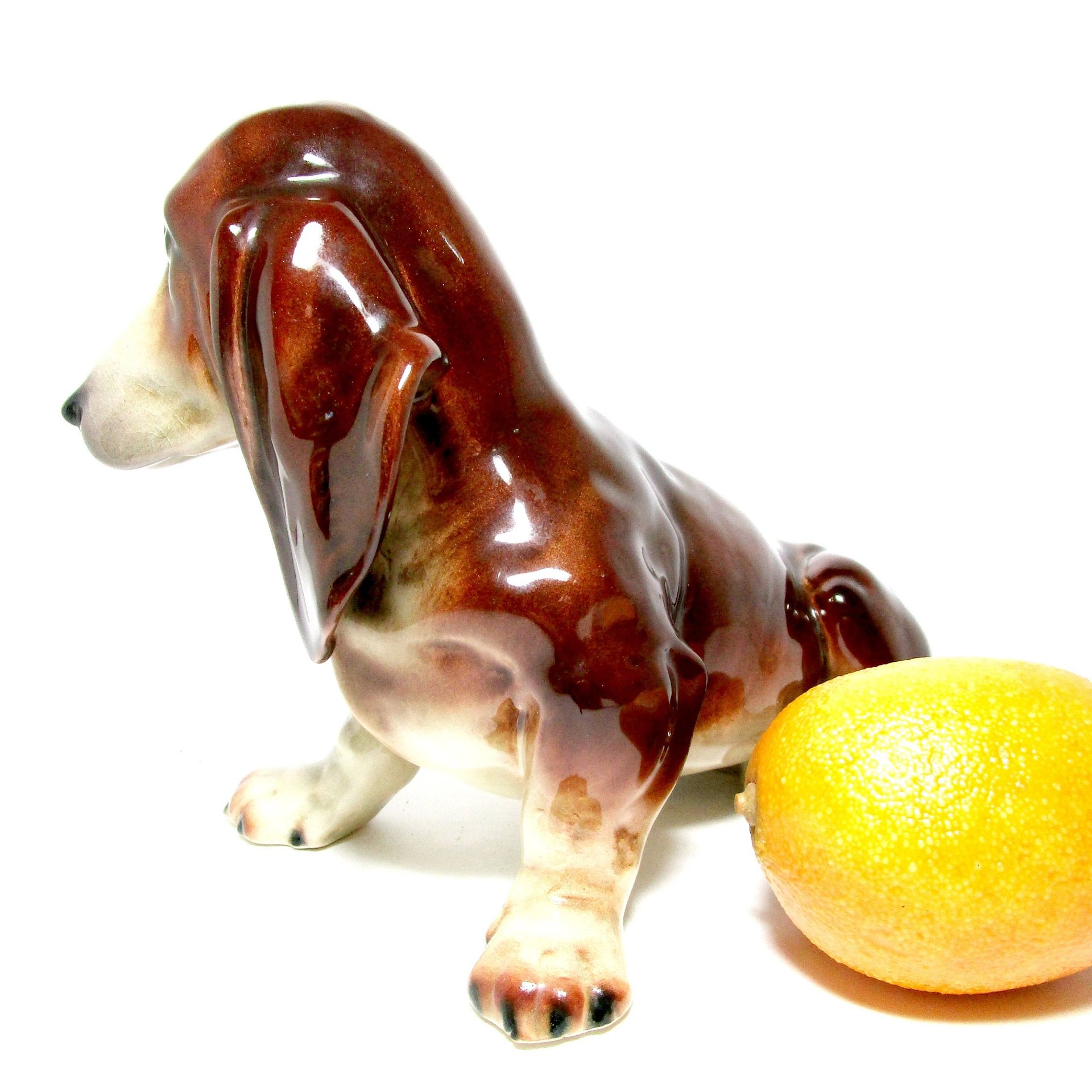 Dachshund Statue or Large Figurine, Mid Century, Weiner Dog Statue, Large 8 Inches Long, Gift for Dachshund Lover, Made in Western Germany