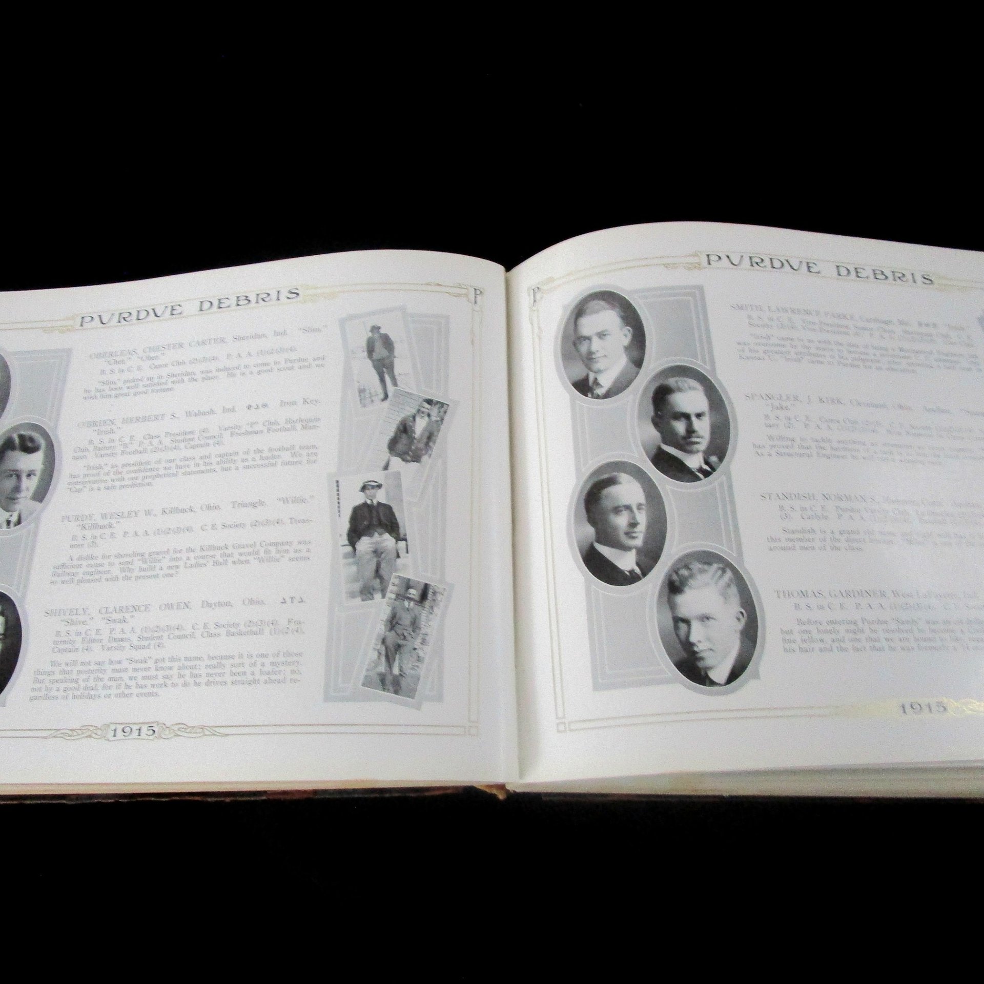 Purdue University Yearbook, Debris 1915, Purdue Boilermakers, Boiler Up, Gift for Purdue Graduate