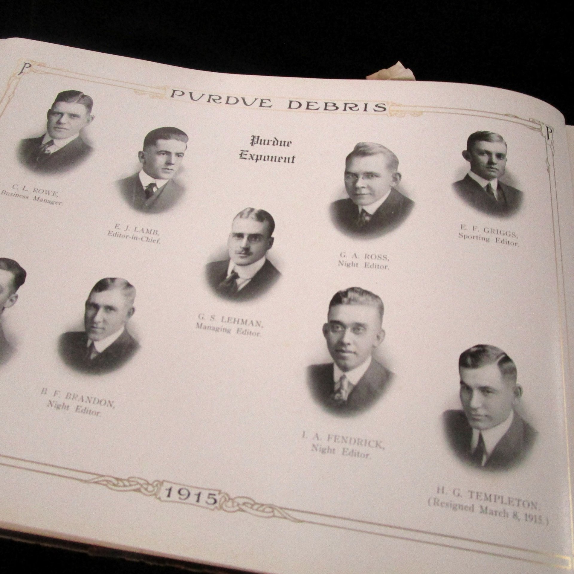 Purdue University Yearbook, Debris 1915, Purdue Boilermakers, Boiler Up, Gift for Purdue Graduate