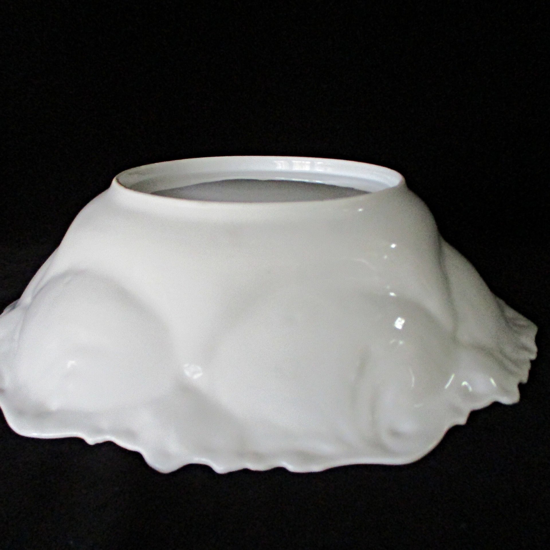 RS Prussia Bowl, Large Rose Bowl, Authentic RS Prussia Hallmark, Light and Translucent Porcelain, Wedding Gift