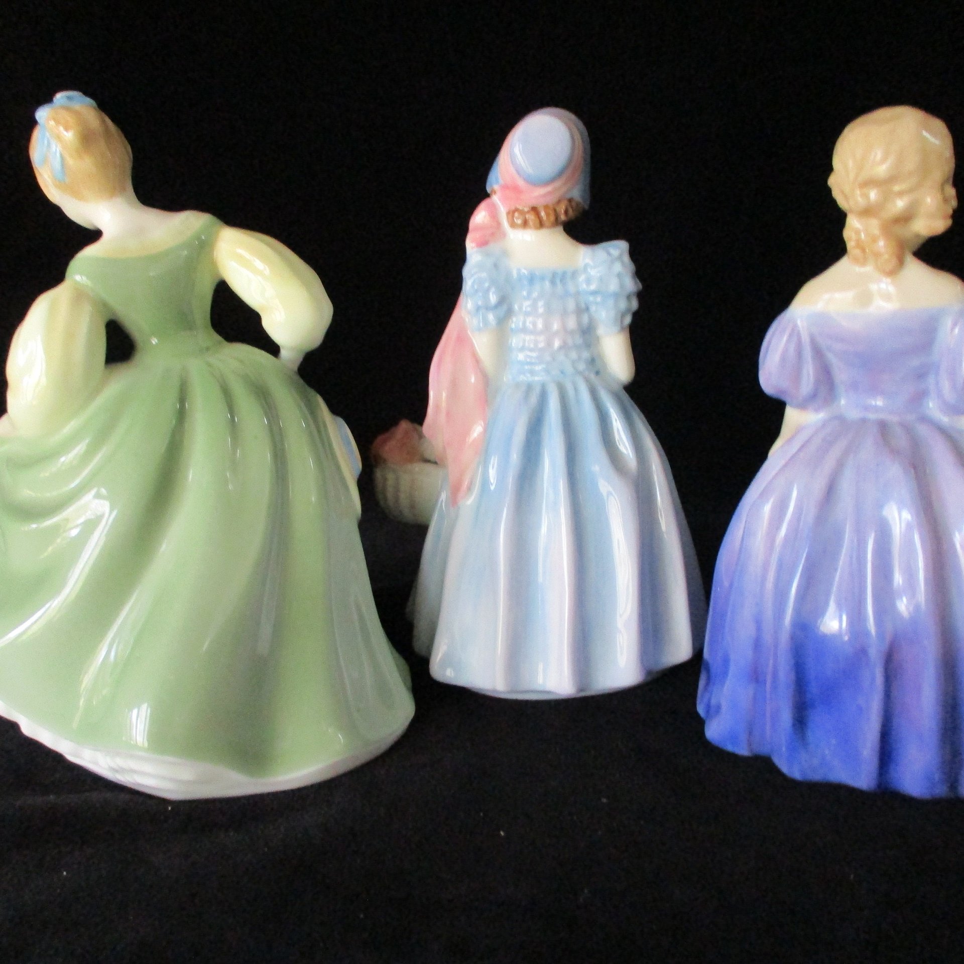 Royal Doulton Figurines, Pretty Women, Fair Maiden, Wendy, Marie, Set of 3, Gift for Royal Doulton Collector