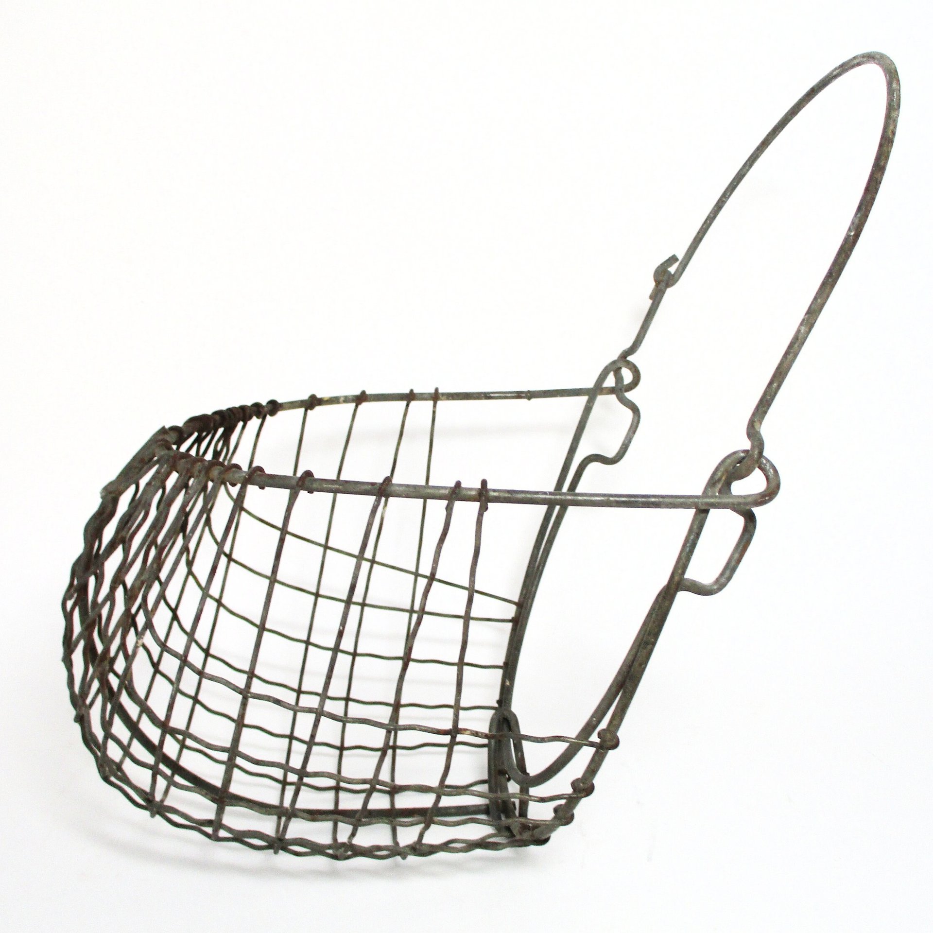 Horse Muzzle, Wire Cage, Mule Cribbing or Grazing Muzzle, Old Farmhouse Decor, Equine Supply