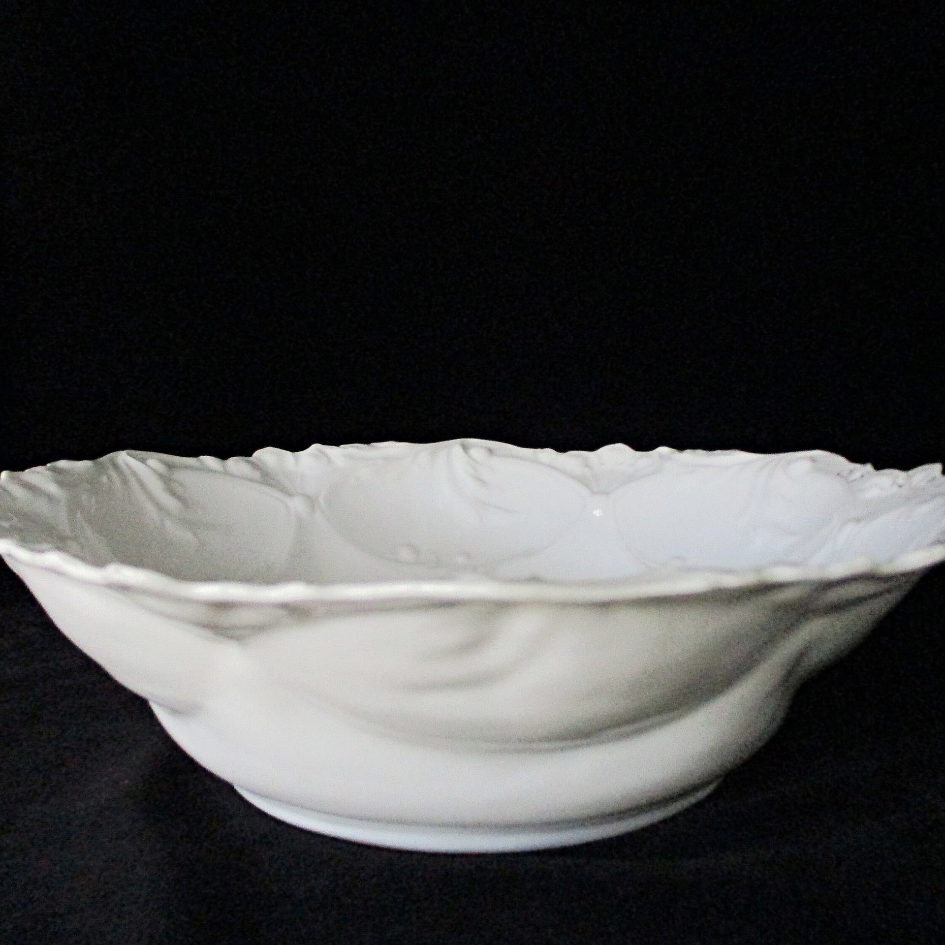 RS Prussia Bowl, Large Rose Bowl, Authentic RS Prussia Hallmark, Light and Translucent Porcelain, Wedding Gift