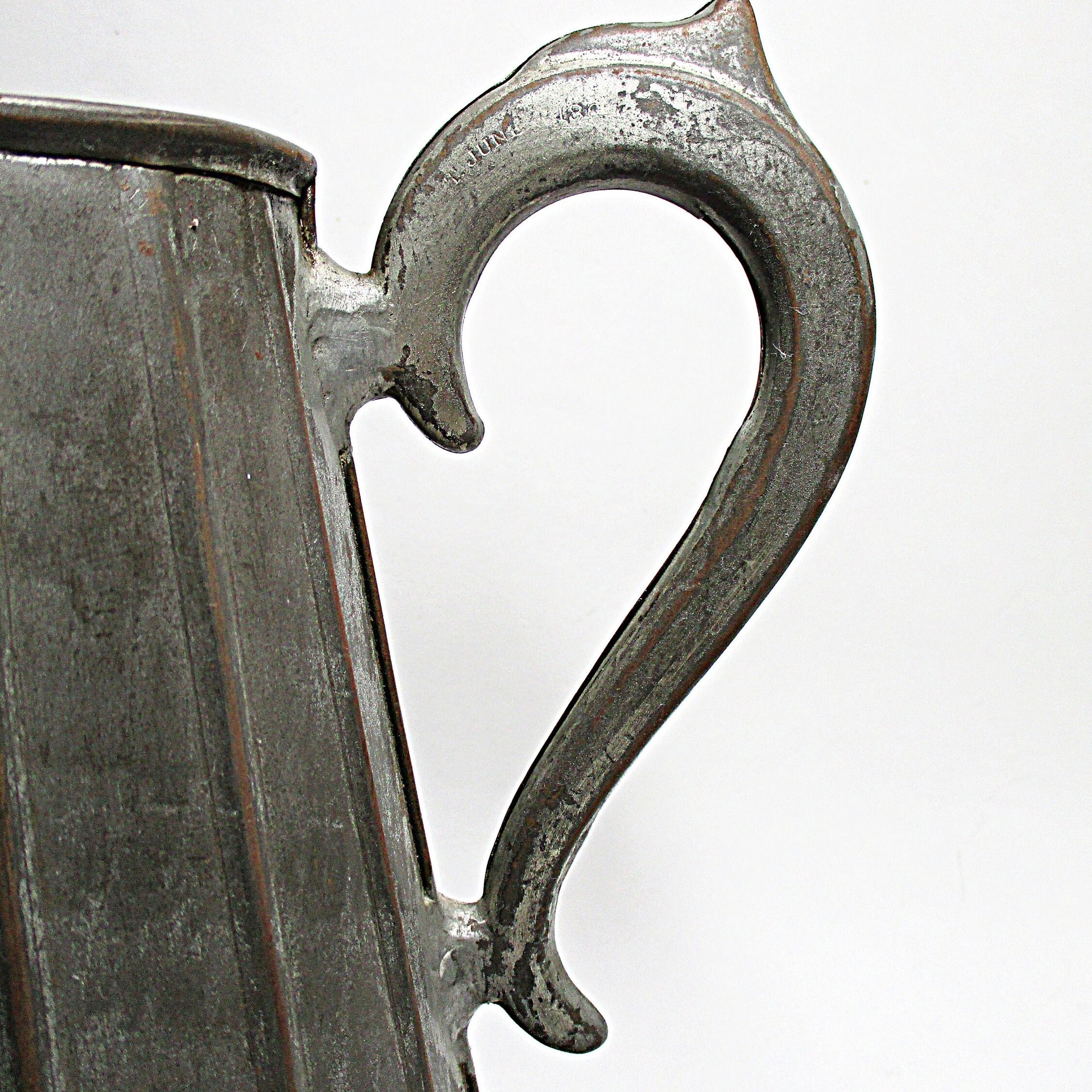 Antique Coffee Pot, Tin and Copper, Tea Pot, Primitive Farmhouse Kitchen Decor, Copper Bottom, Early 1900s