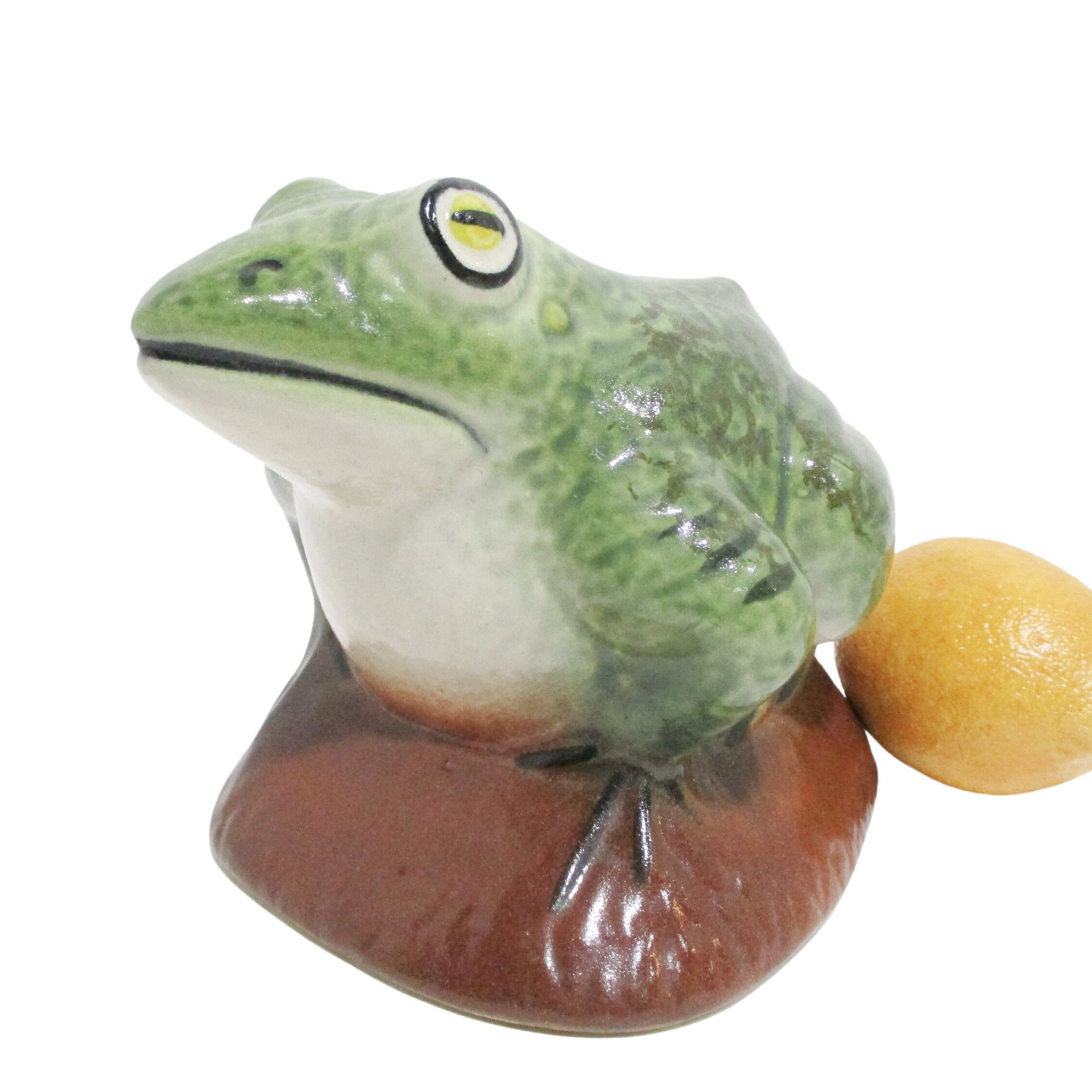 Frog Statue, Garden Decor, Clay Frog, Yard Art, Gift for Frog Lover