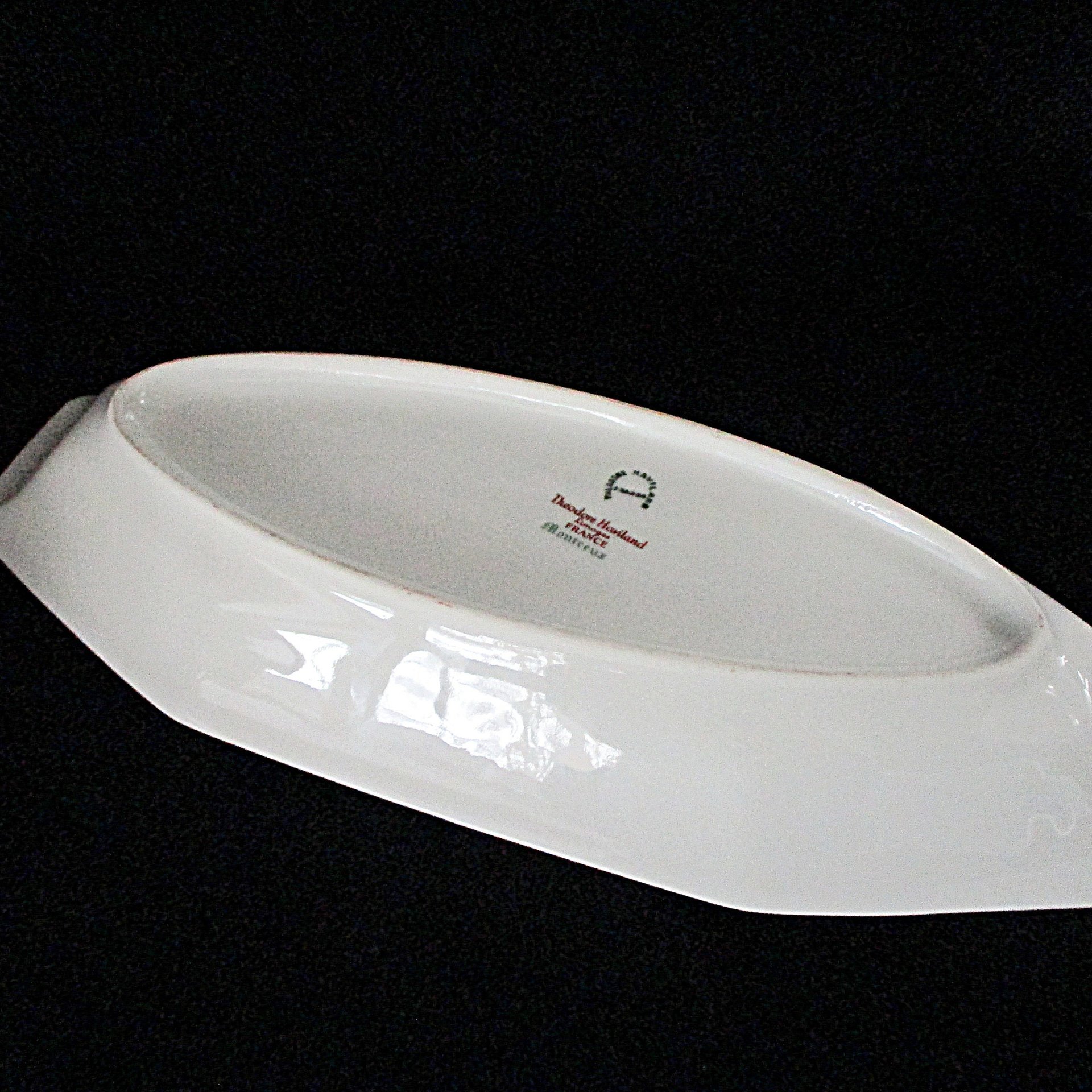 Antique Theodore Haviland Montreux China, Asparagus Celery Dish, and Serving Bowl, Limoges France, Completer Pieces, Basket, Wedding Gift
