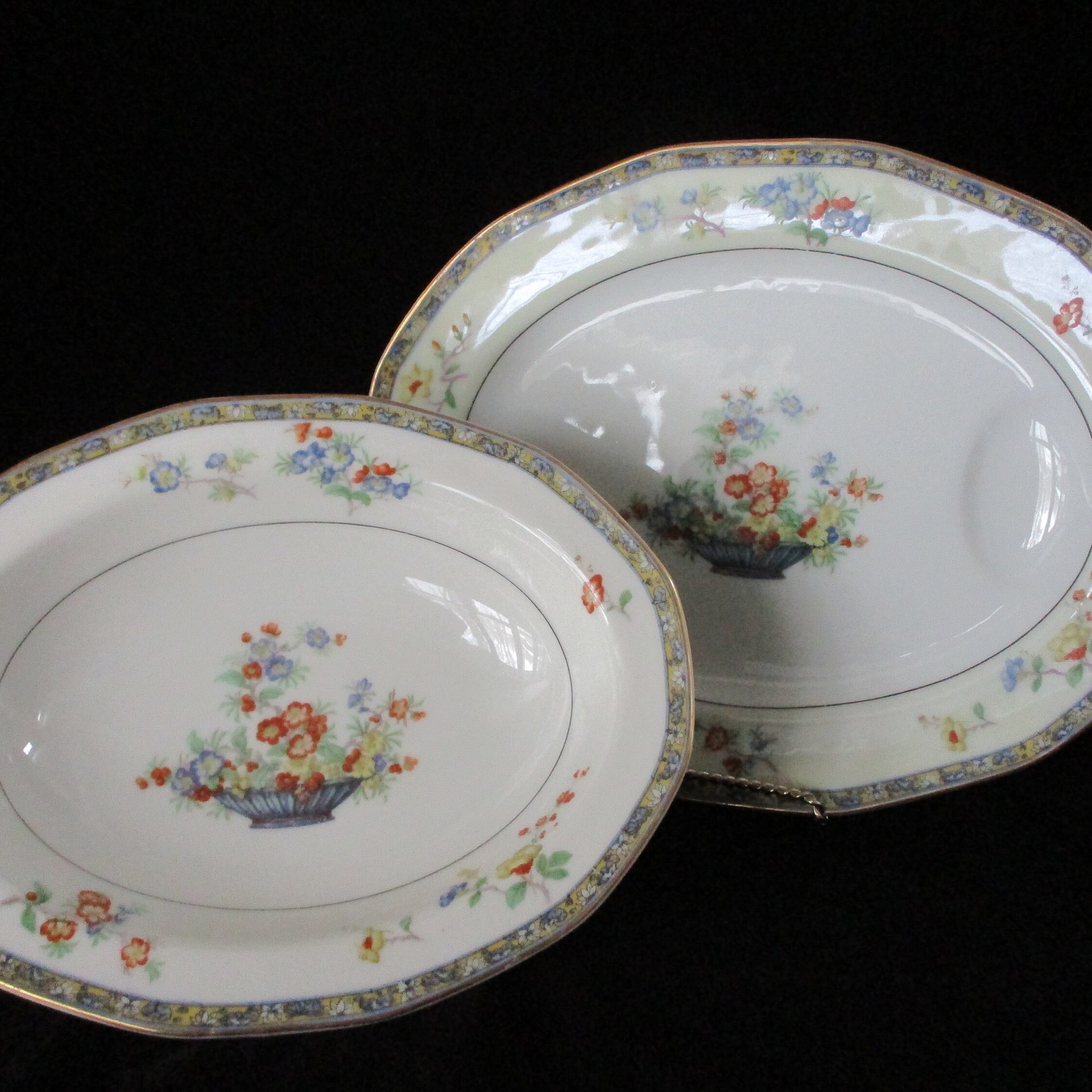 Antique Theodore Haviland Montreux China, Serving Bowl and Platter, Limoges France, Completer Pieces, Wedding Gift, 1920s