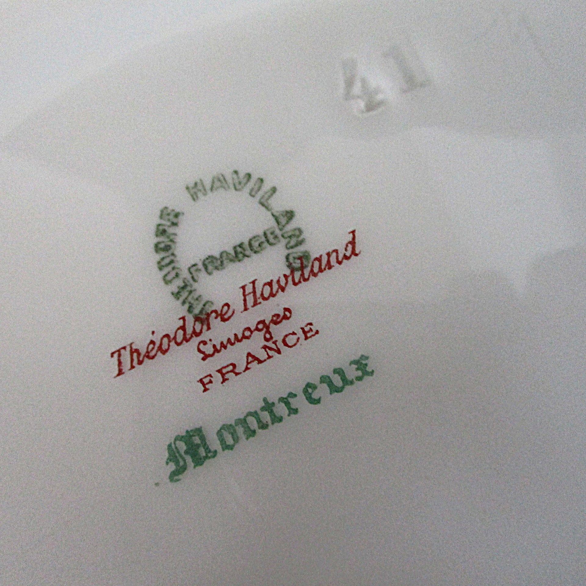 Antique Theodore Haviland Montreux China, Serving Bowl and Platter, Limoges France, Completer Pieces, Wedding Gift, 1920s