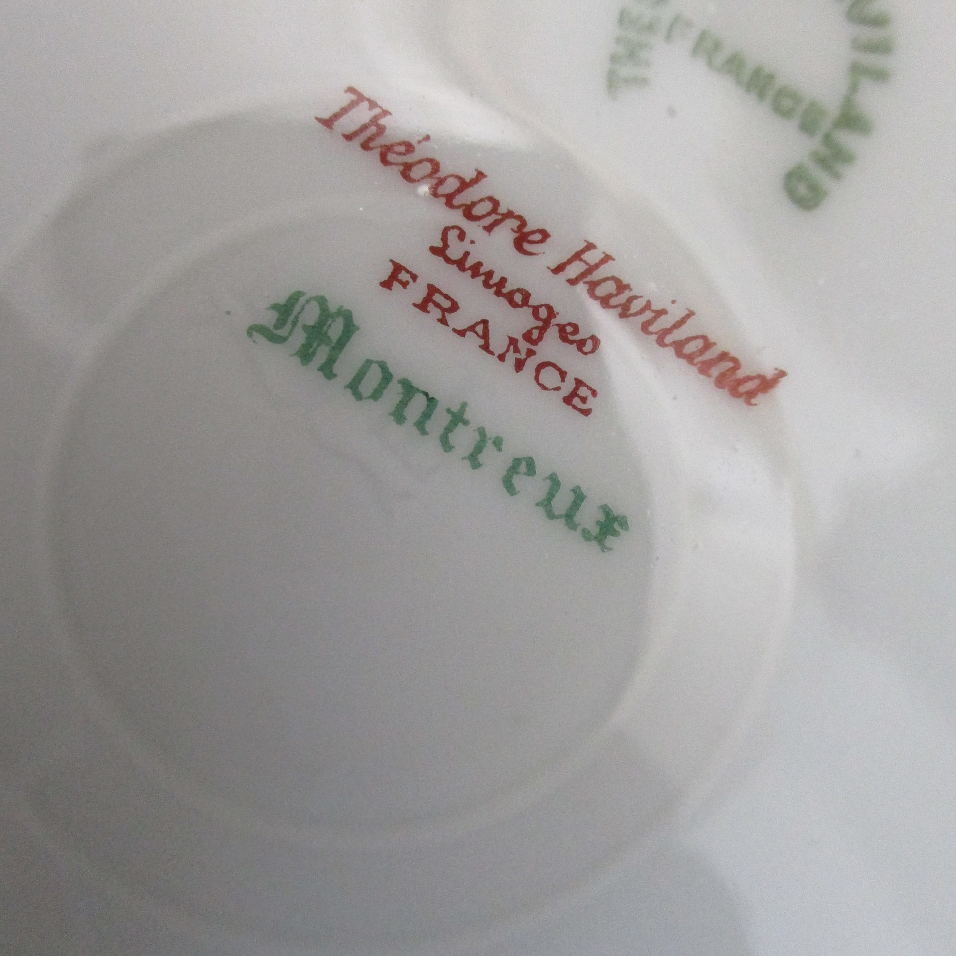 Theodore Haviland Montreux , Dessert Bread Plates, Set of 4, Limoges France, Replacement Completer Piece, Baskets, Gold Trim, 1920s