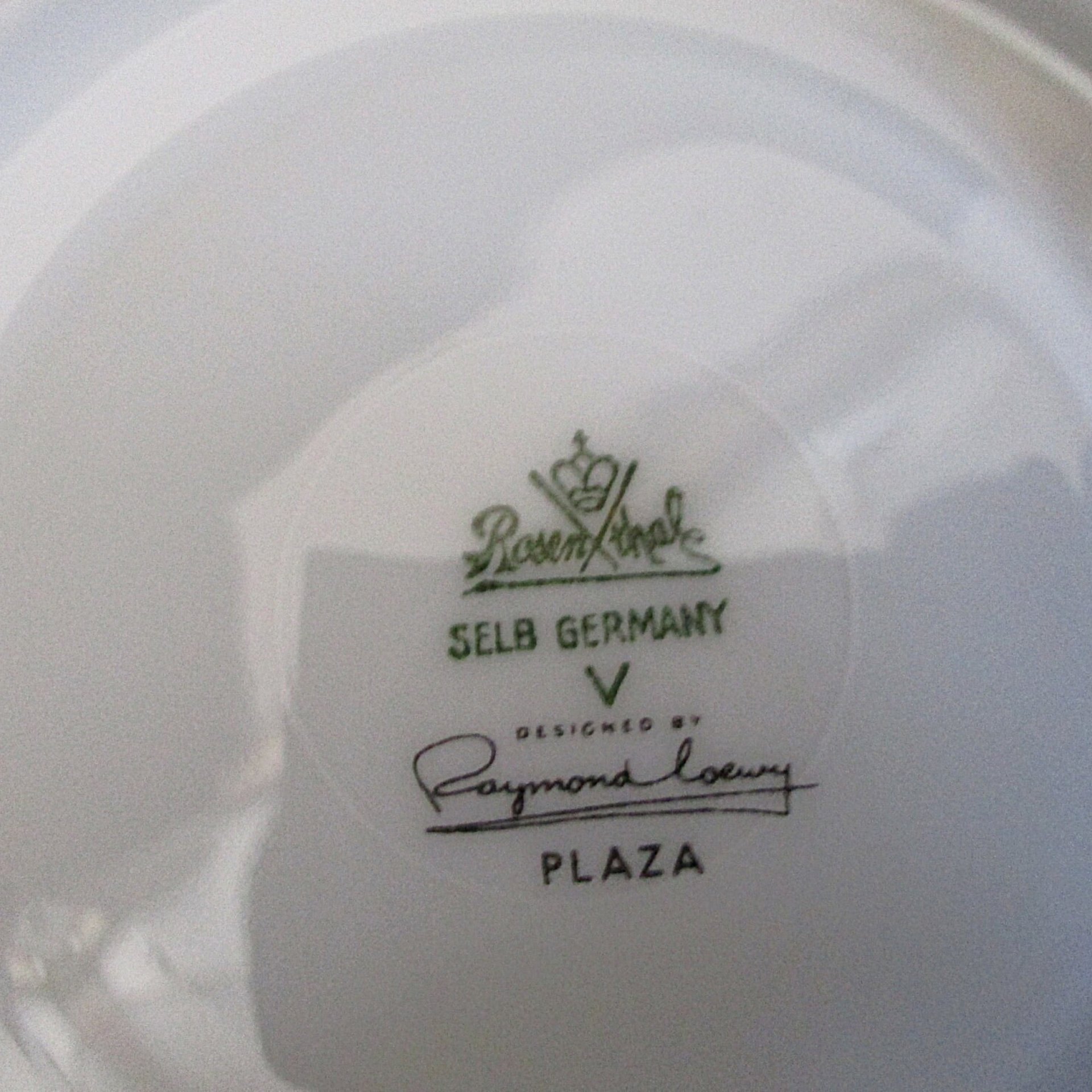 Rosenthal Plaza China, Saucers, Set of 4, Artist Raymond Loewry, Selb Germany, City Plaza, Mid Century, Excellent Condition