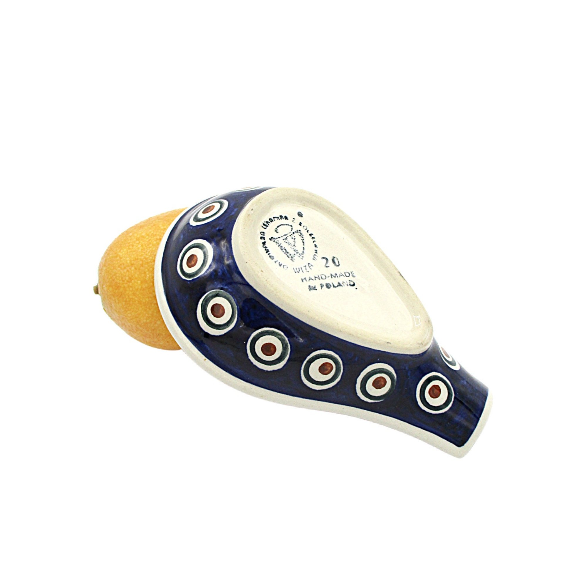 Spoon Rest, Polish Pottery, Boleslawiec Pottery. Dark Navy Blue, Kitchen Supplies