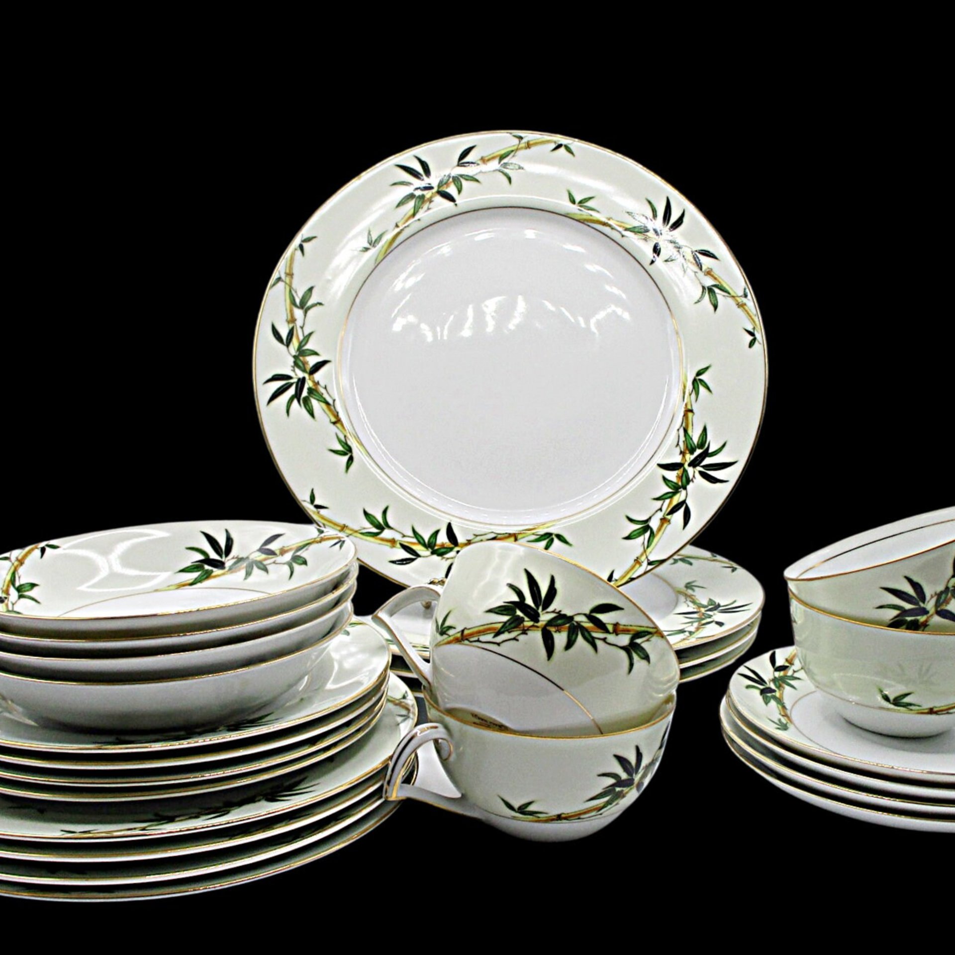Kent China, Bali Hai, 24pc Starter Set, Made in Japan, Tropical Midcentury Dinnerware , 2 Sets Available, Excellent Condition, Wedding Gift