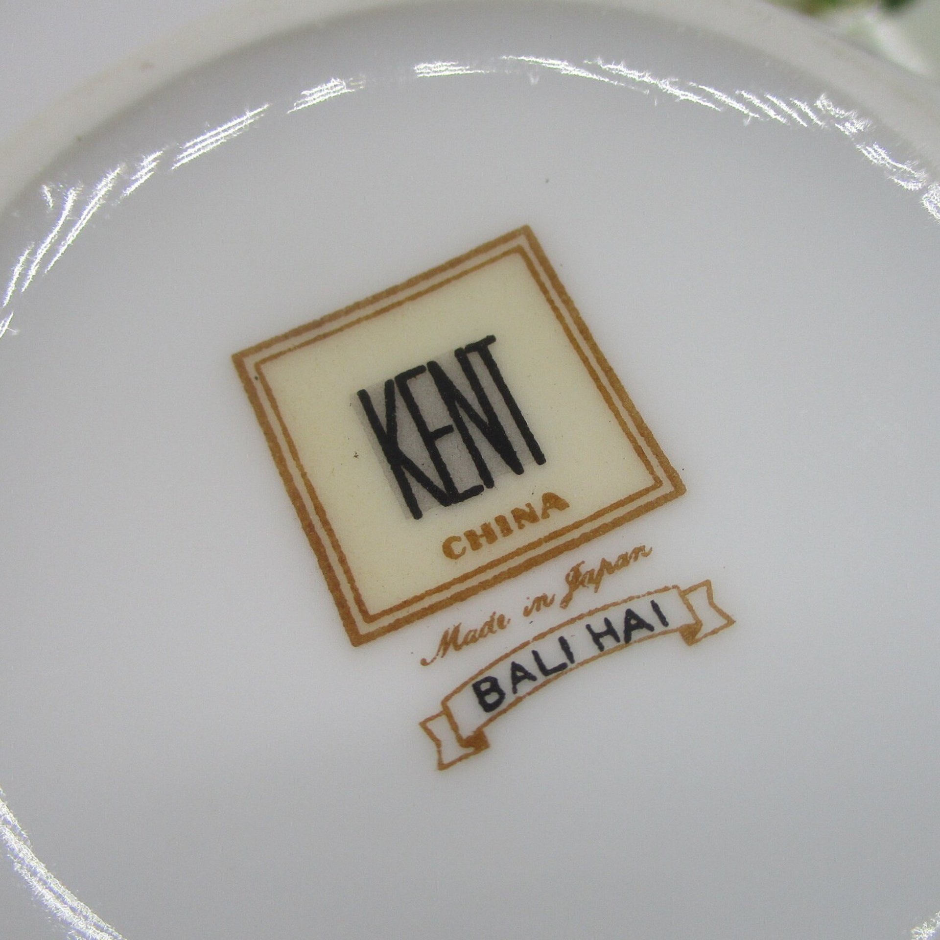 Kent China, Bali Hai, Creamer and Sugar Bowl, Tropical Mid Century Dinnerware, Completer or Replacement Pieces, Excellent Condition, Japan