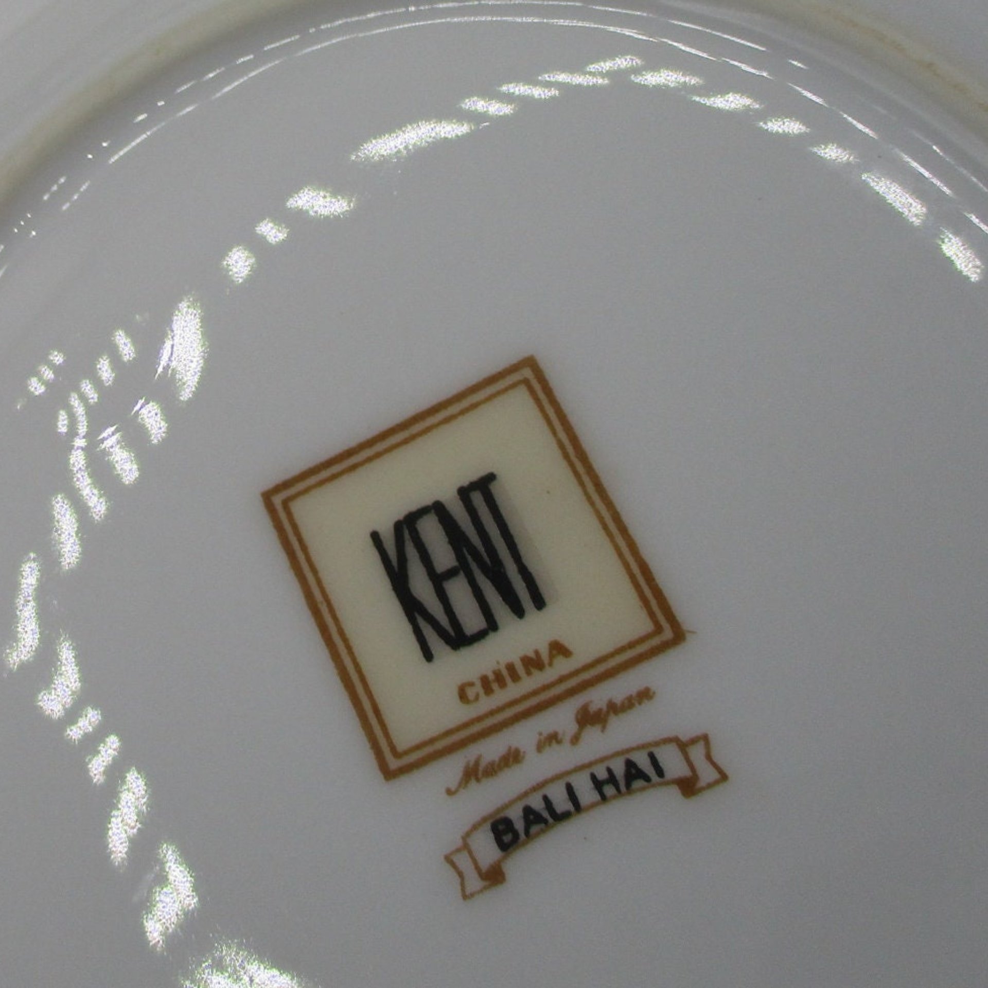 Kent Bali Hai China, Replacement Pieces, Mid Century Tropical Dishes, Bamboo Dishes, All Plates and Small Bowls, Japan, Excellent Condition