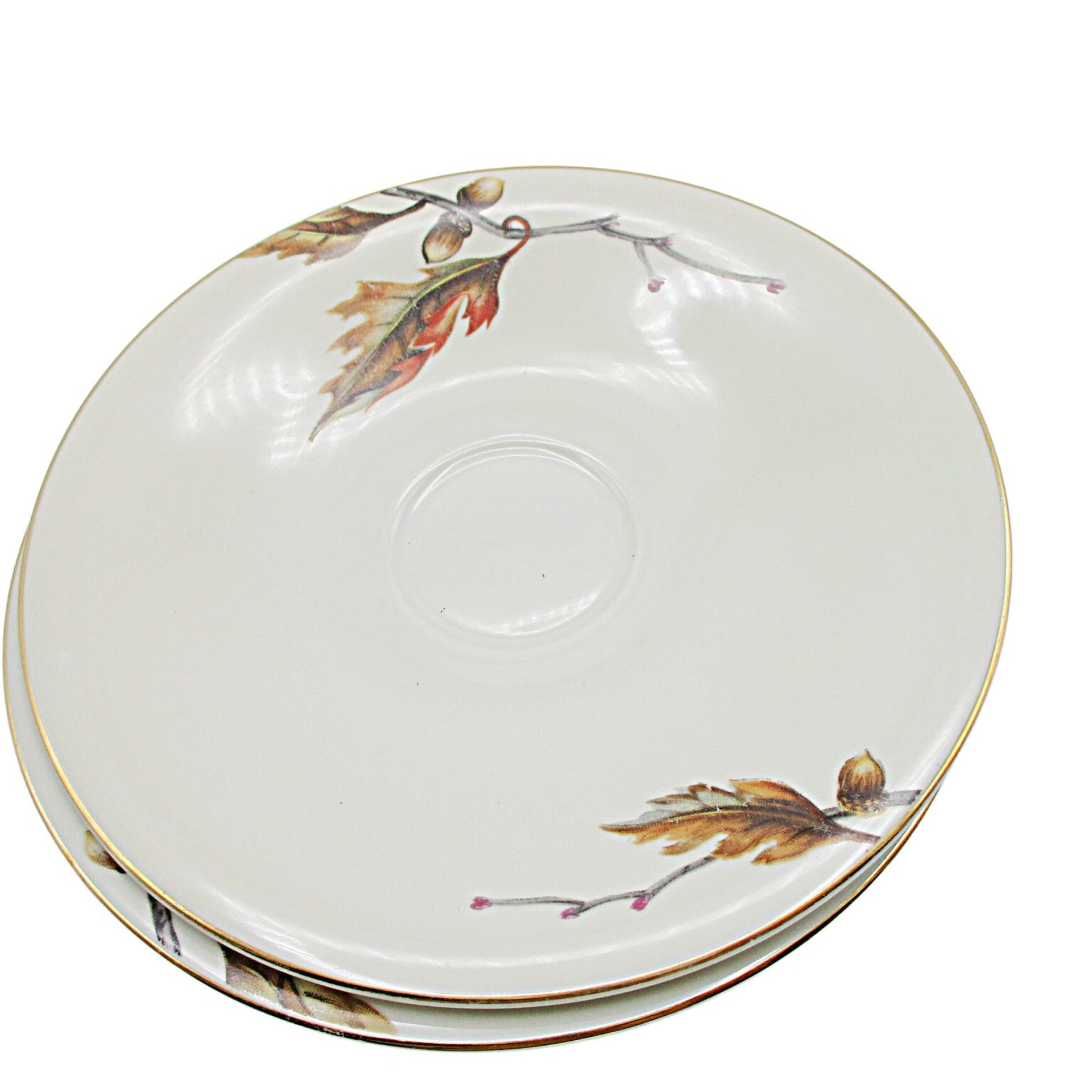 Meito China, Royal Oak, Replacement All Plates, Dinner, Salad, Bread Dessert Plates, Meito Orleans, Fall Leaves, Occupied Japan, 1940s