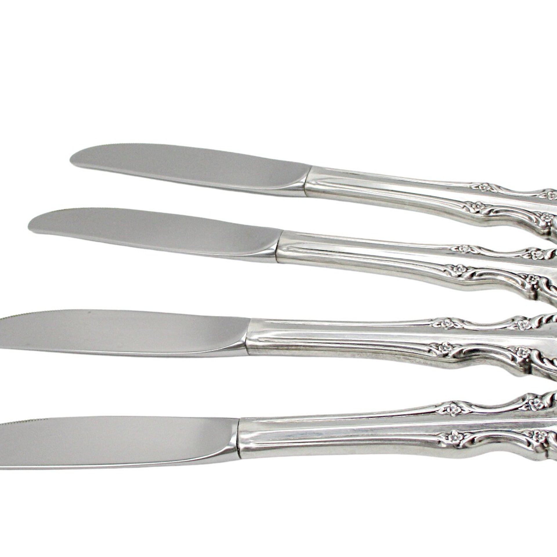 Rogers Southern Splendor, Dinner Knives, Set of 4, Silver Plate Silverware, Replacement Pieces