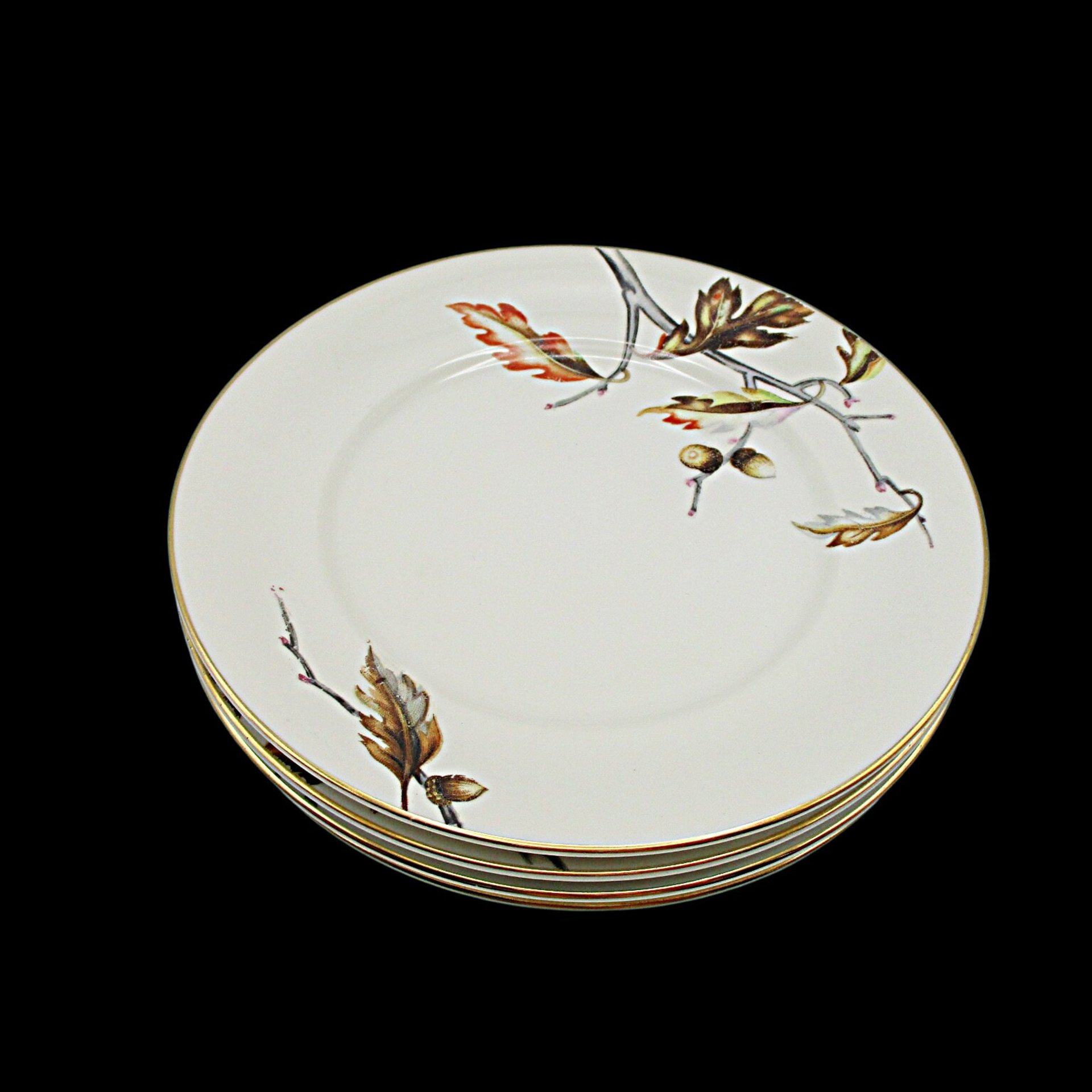 Meito China, Royal Oak, Replacement All Plates, Dinner, Salad, Bread Dessert Plates, Meito Orleans, Fall Leaves, Occupied Japan, 1940s