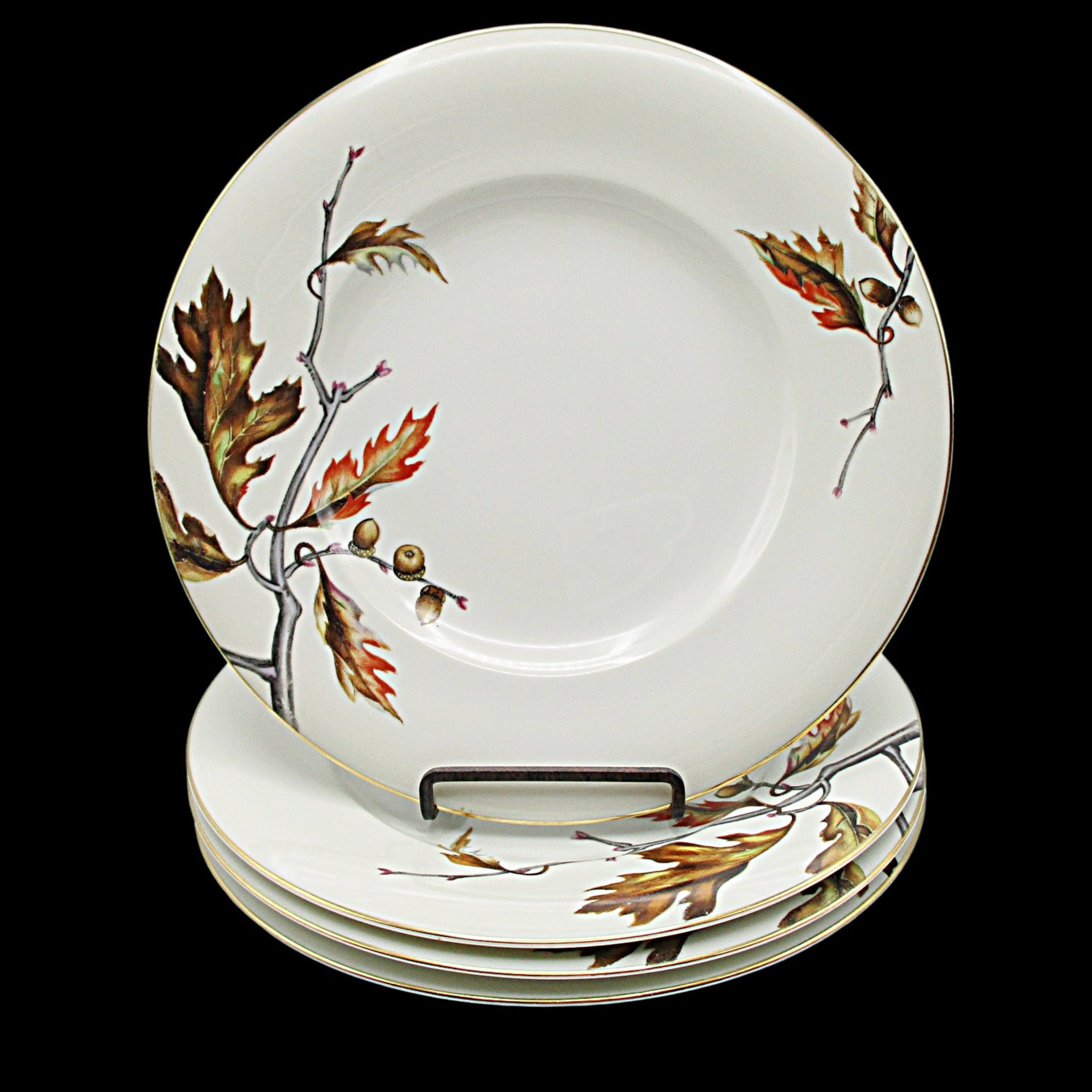 Meito China, Royal Oak, Replacement All Plates, Dinner, Salad, Bread Dessert Plates, Meito Orleans, Fall Leaves, Occupied Japan, 1940s