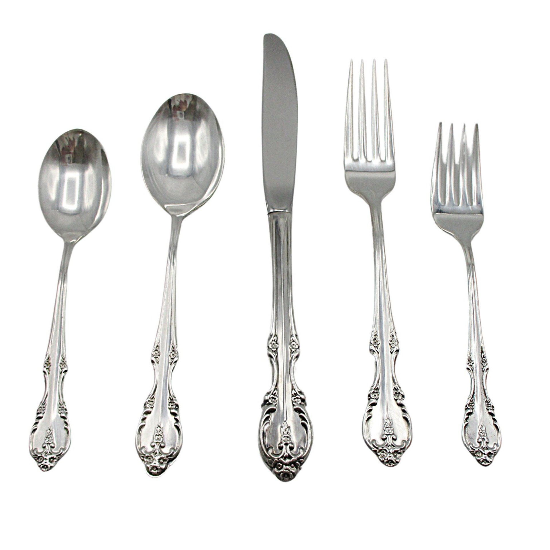 Rogers Southern Splendor, Flatware, Silver Plate Silverware, 5pc Place Setting, Multiples Available, Replacement Pieces