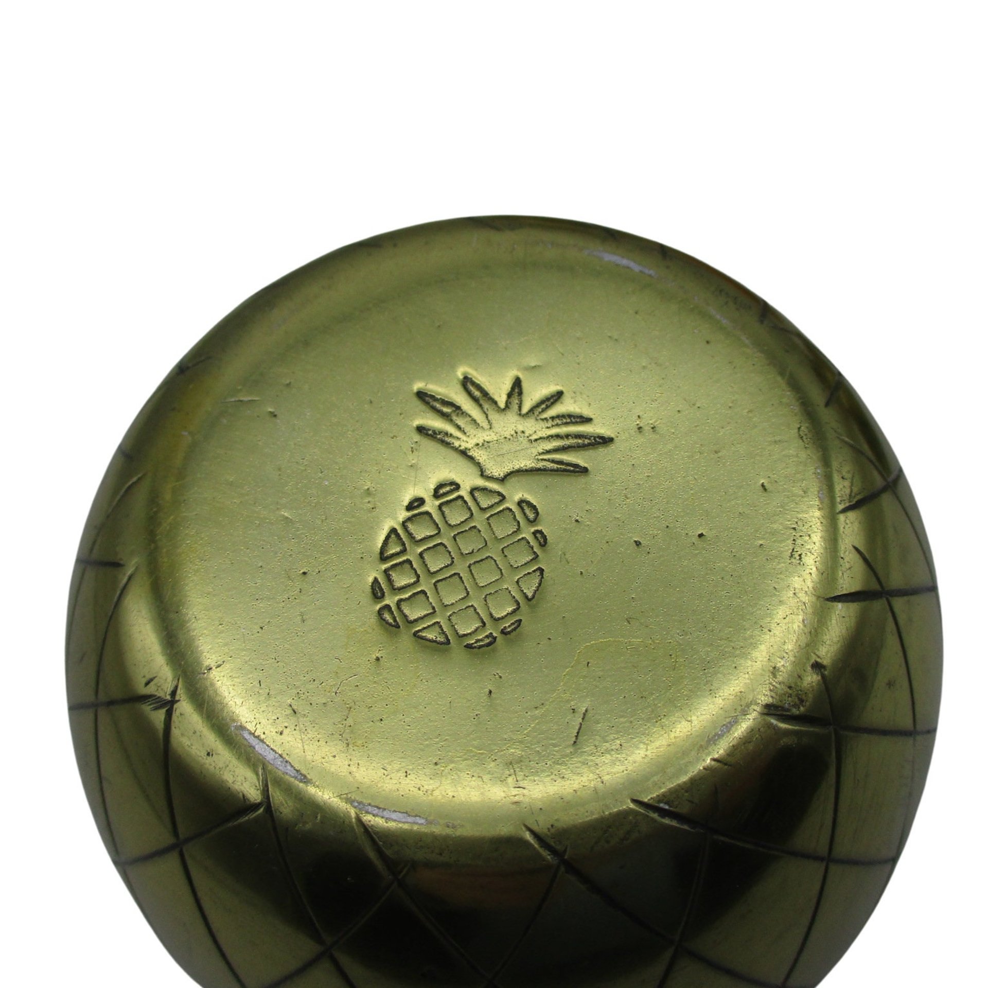 Brass Pineapples, Candle Holders, 6 Inch, Open for Storage, Mantel Decor, Hospitality Gift, Tablescaping, Tropical Decor, Set of 2