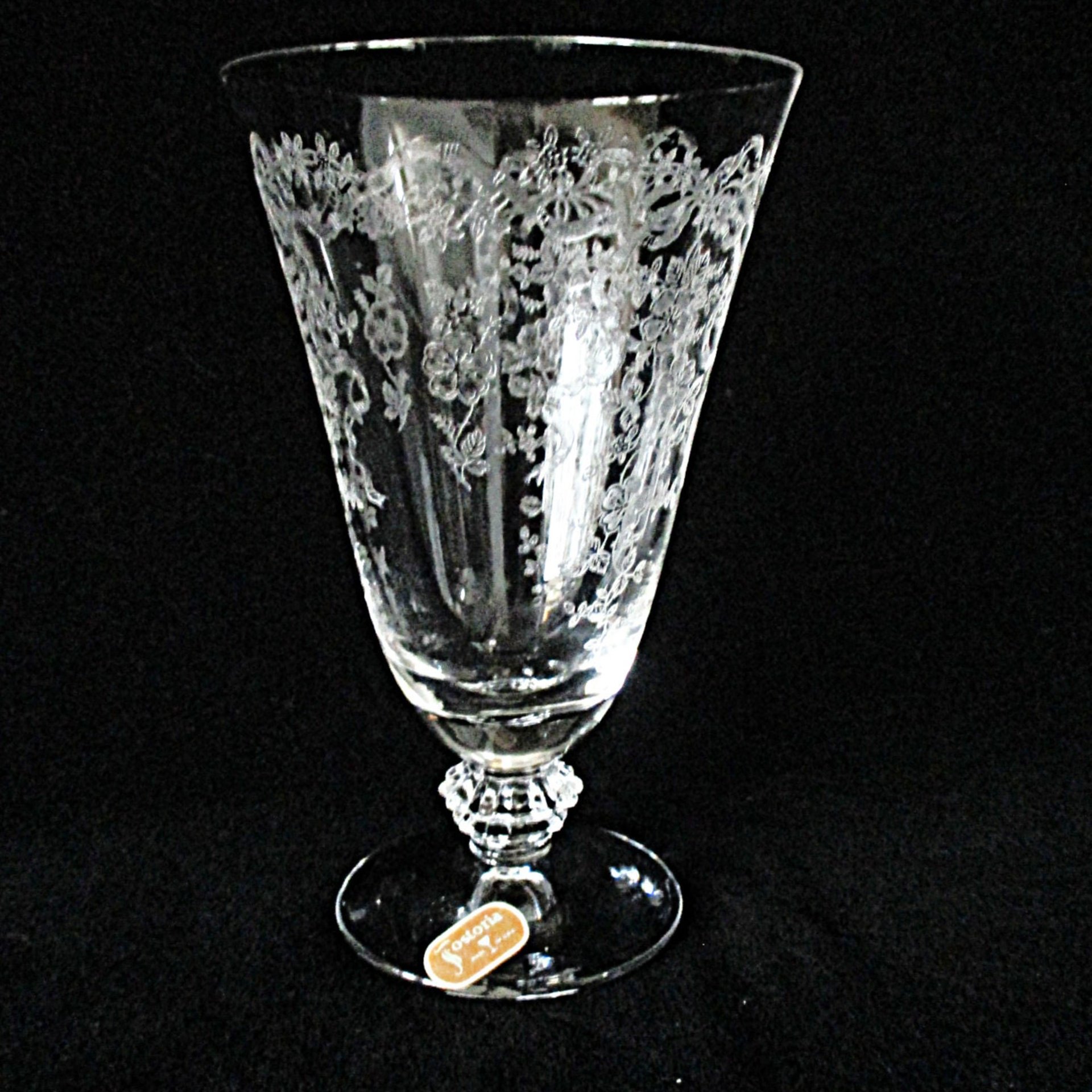 Fostoria Romance Tumbler 9 oz, Orphan, Single Stem, Crystal Stemware, Replacement Fostoria Romance, Excellent Condition