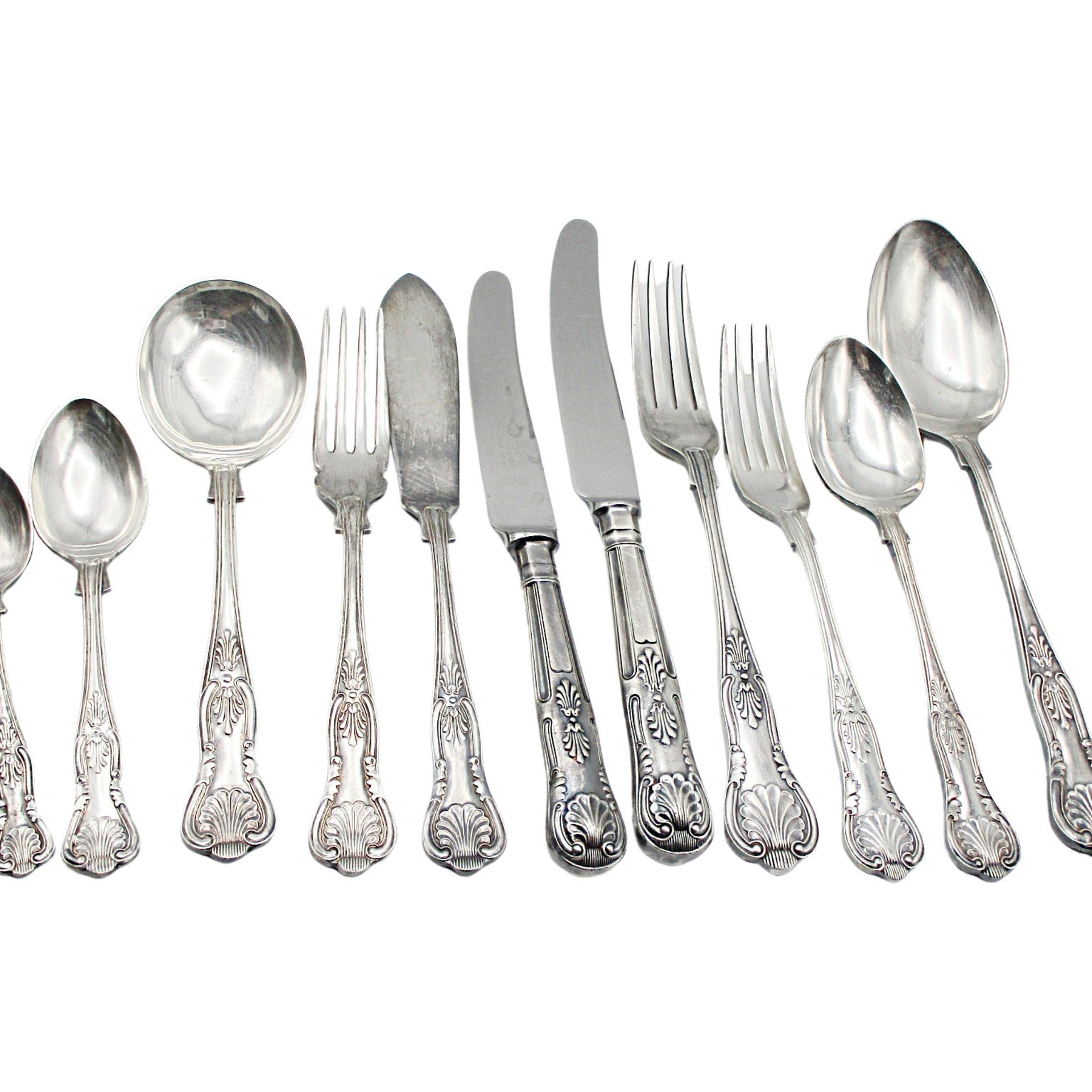 PM EPNS Silver Plate Flatware, Kings Pattern, Replacements, Forks, Spoons, Knives, Child, Soups, Dessert, Demitasse, Philip Marks