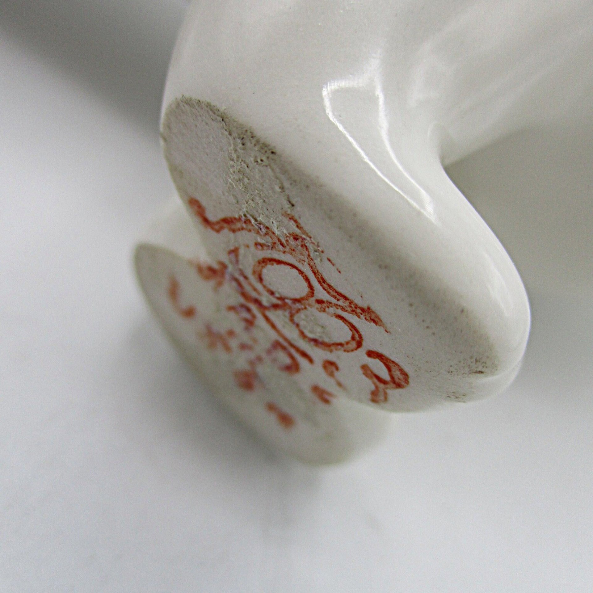 White Ermine with Egg, Russian Figurine, Lomonosov Imperial Porcelain, St Petersburg, Ferret with Egg, Excellent Condition