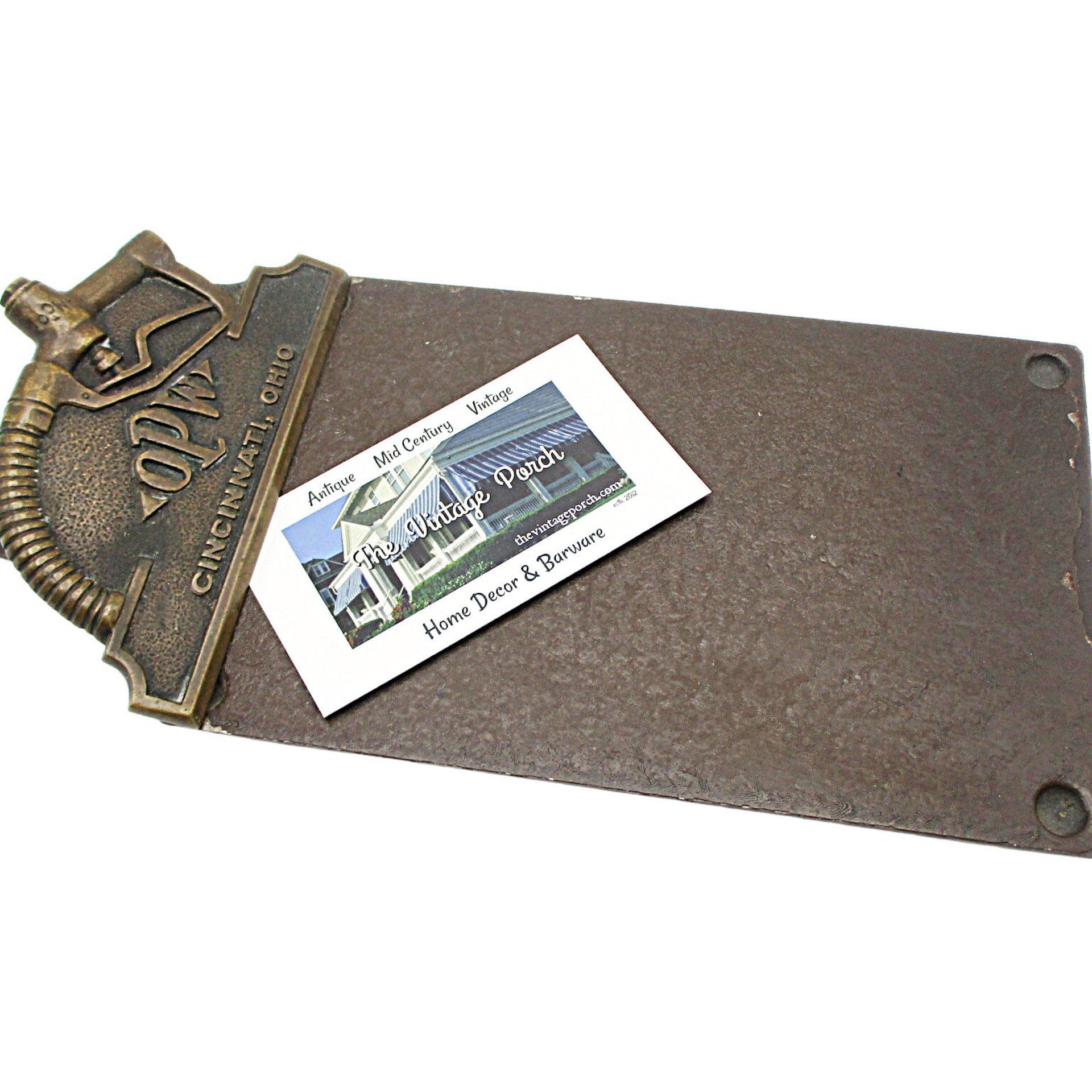 OPW Clipboard, Cincinnati Ohio, Gas Pump Handle, Order Ticket Holder, Mid Century, Oil and Gas, Industrial or Petroliana Collectors